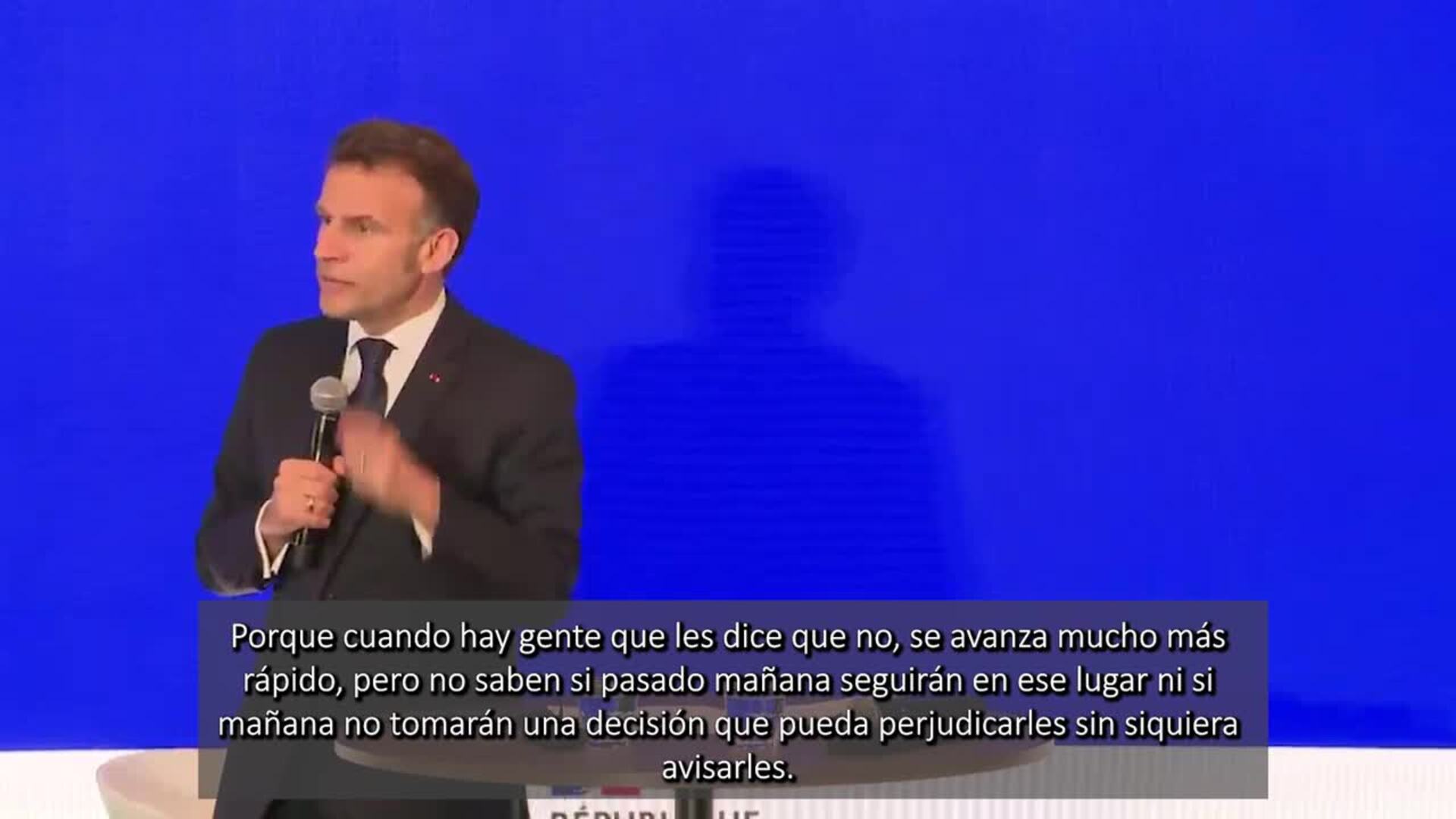 Macron defiende la "previsibilidad" de Europa frente a potencias que deciden "sin avisar"