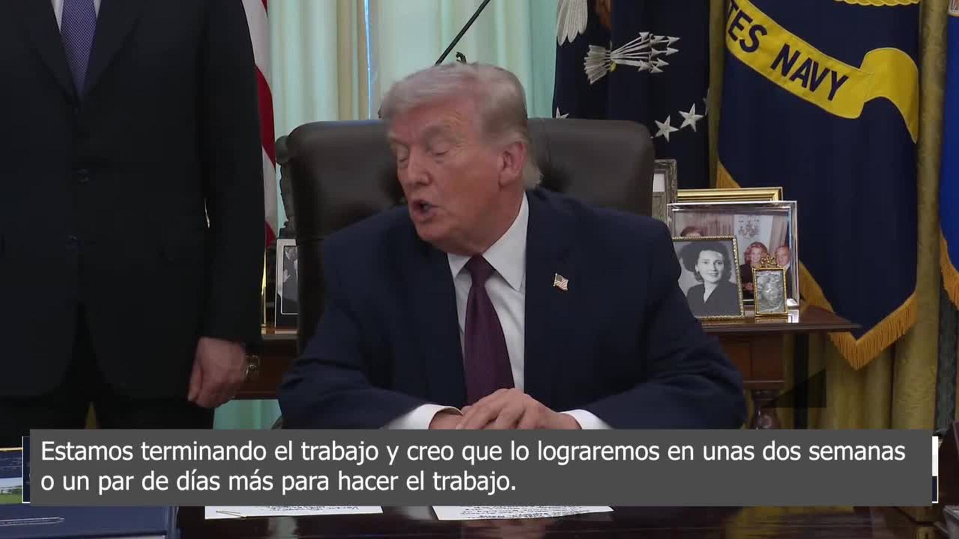 Trump prevé el fin de su ofensiva en Irán en dos o tres semanas