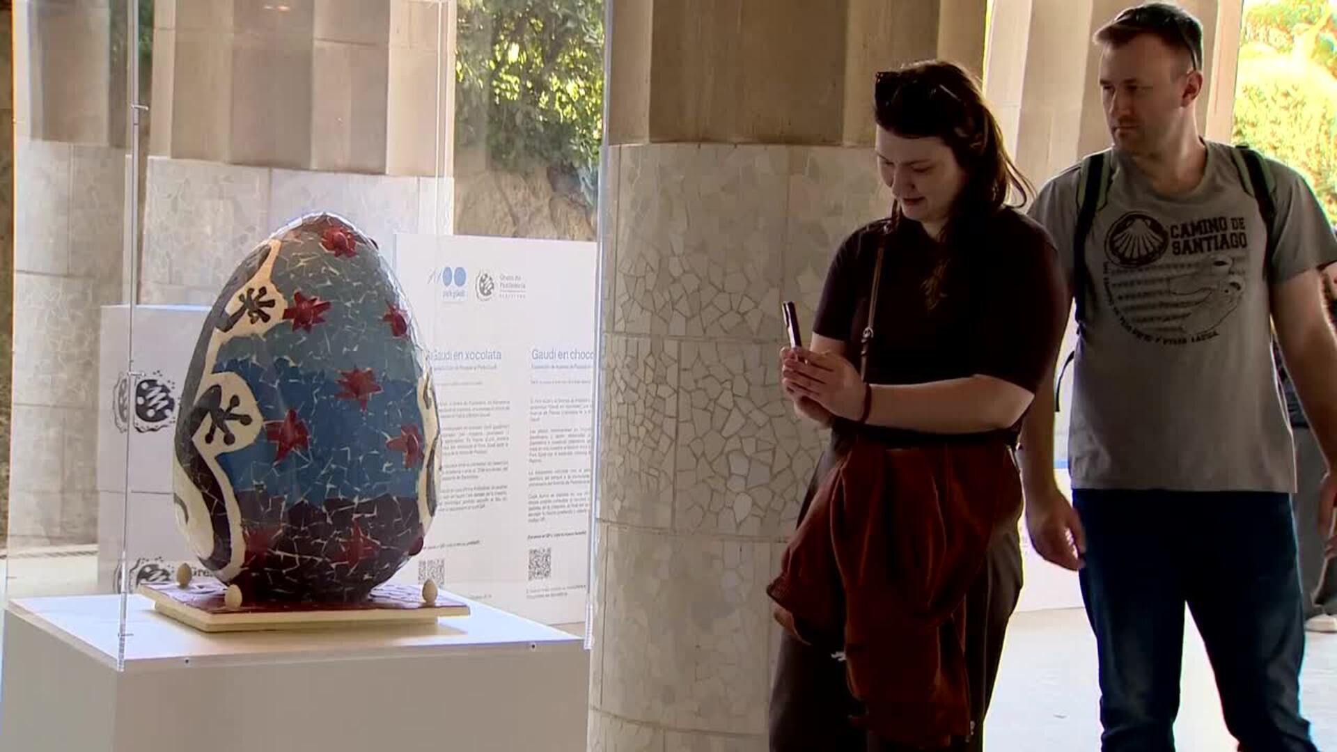 El Park Güell acoge hasta el 9 de abril la exposición de monas de Pascua ‘Gaudí en xocolata'