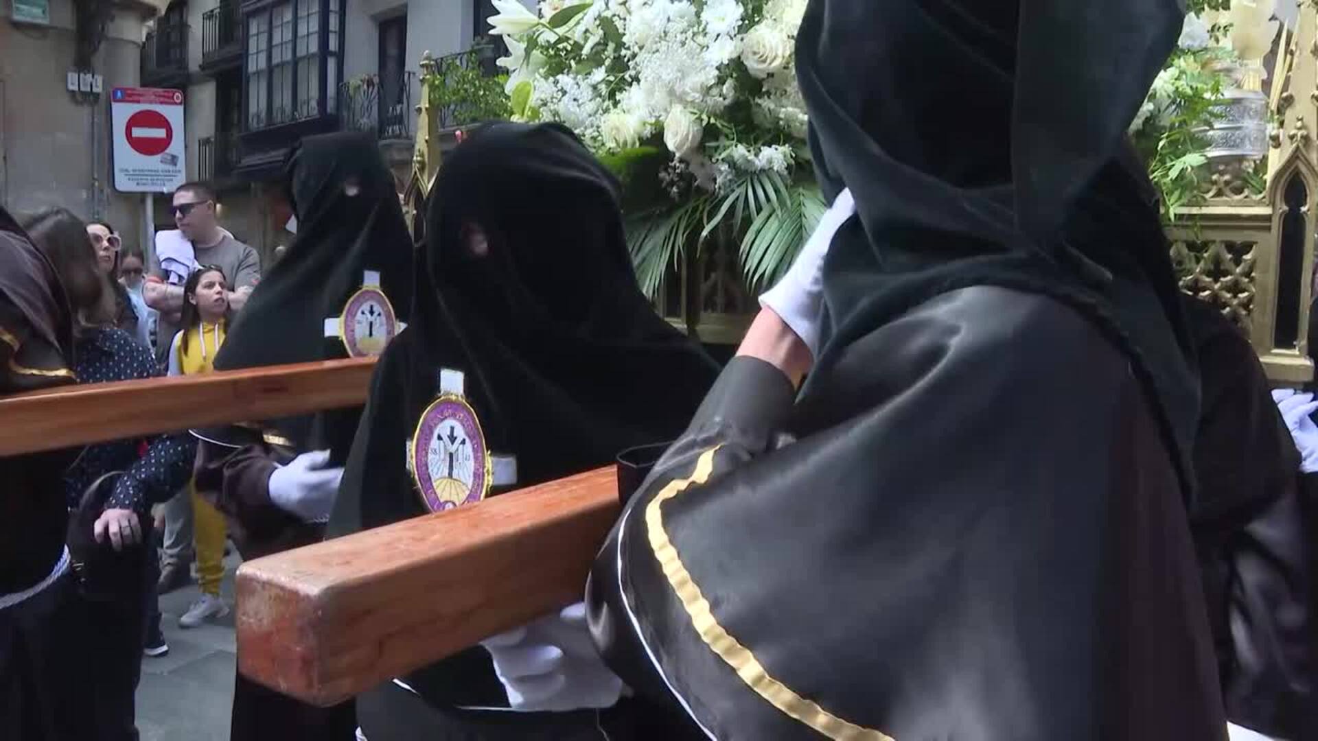 La procesión de la Luz y de la Resurrección cierra este domingo la Semana Santa en Bilbao