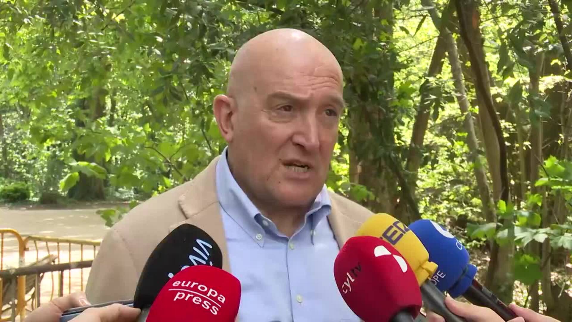 Ayuntamiento de Valladolid analiza las causas de la caída de un pino en CEIP Alonso Berruguete