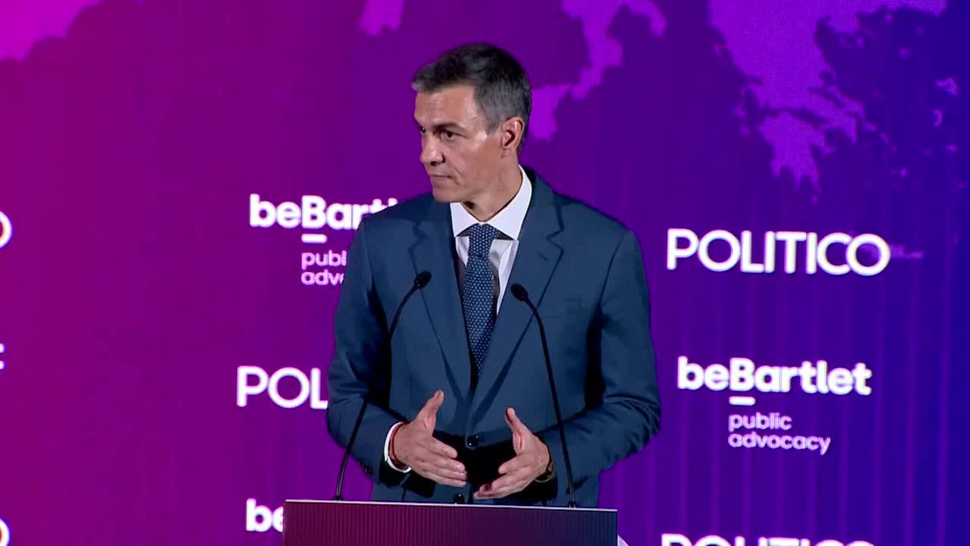 Sánchez pide no permitir "una nueva Gaza en Líbano" e insta a suspender el acuerdo UE-Israel
