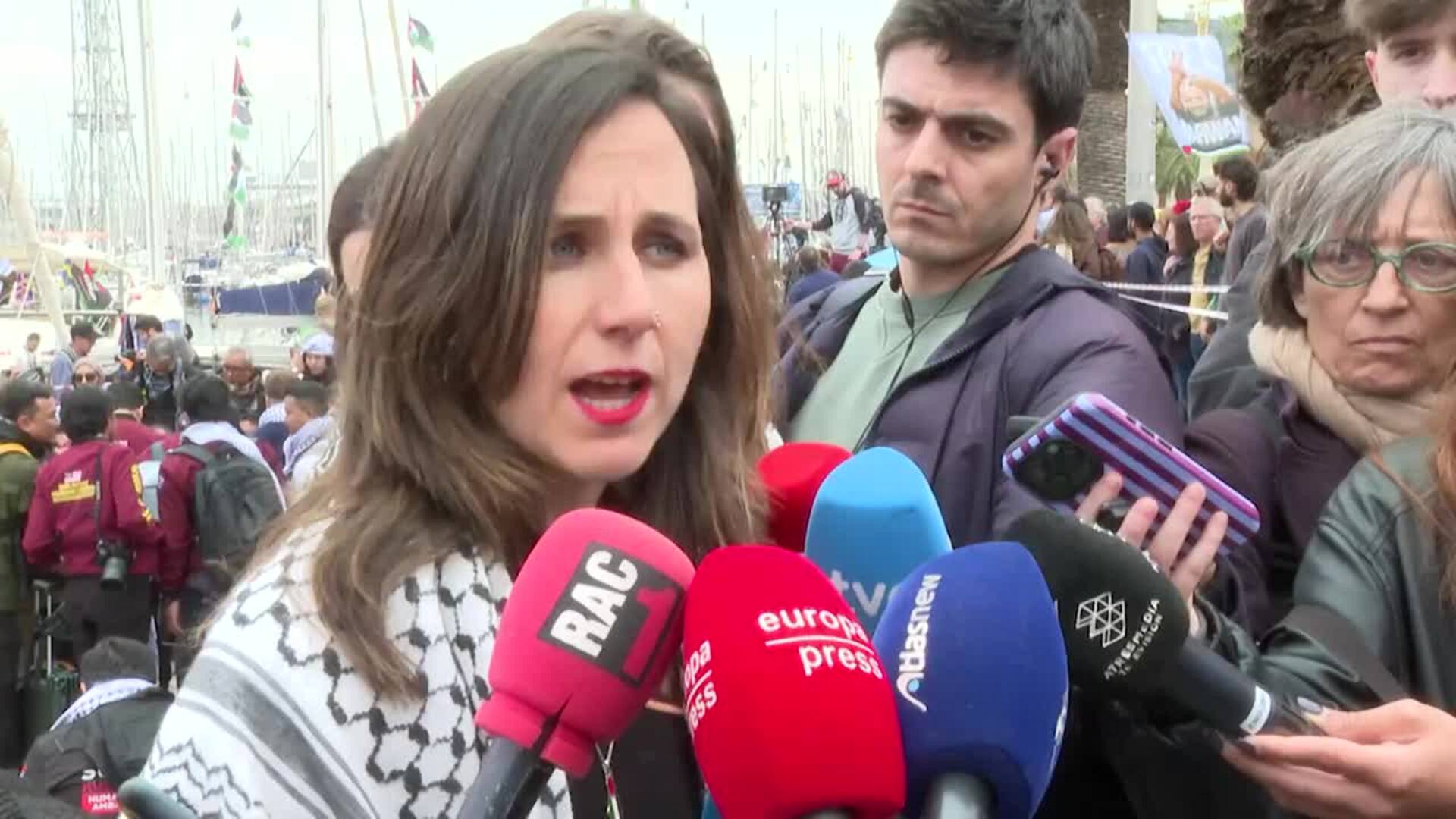 Ione Belarra: "Es insoportable la complicidad de los gobiernos europeos con los genocidas"