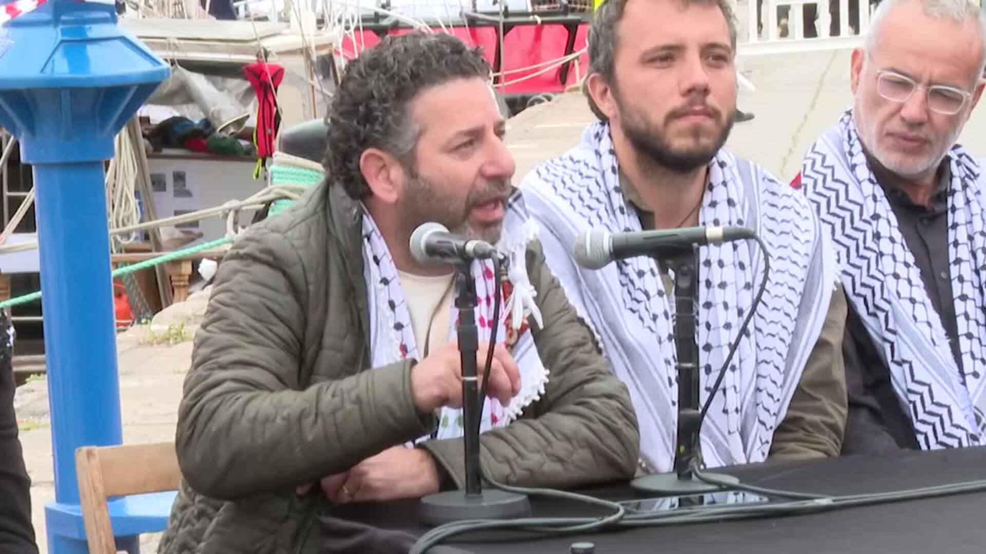 Saif Abukeshek afirma en referencia a Gaza que "hay que movilizarse todos los días"