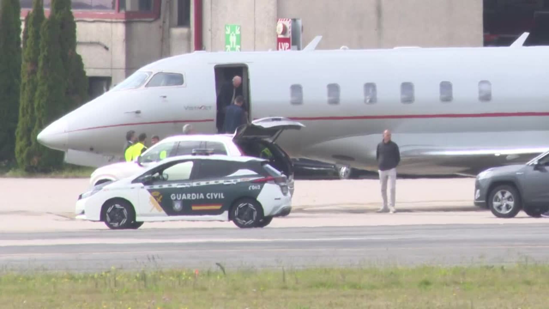 Juan Carlos I llega a Vigo en su primer viaje del año a Galicia