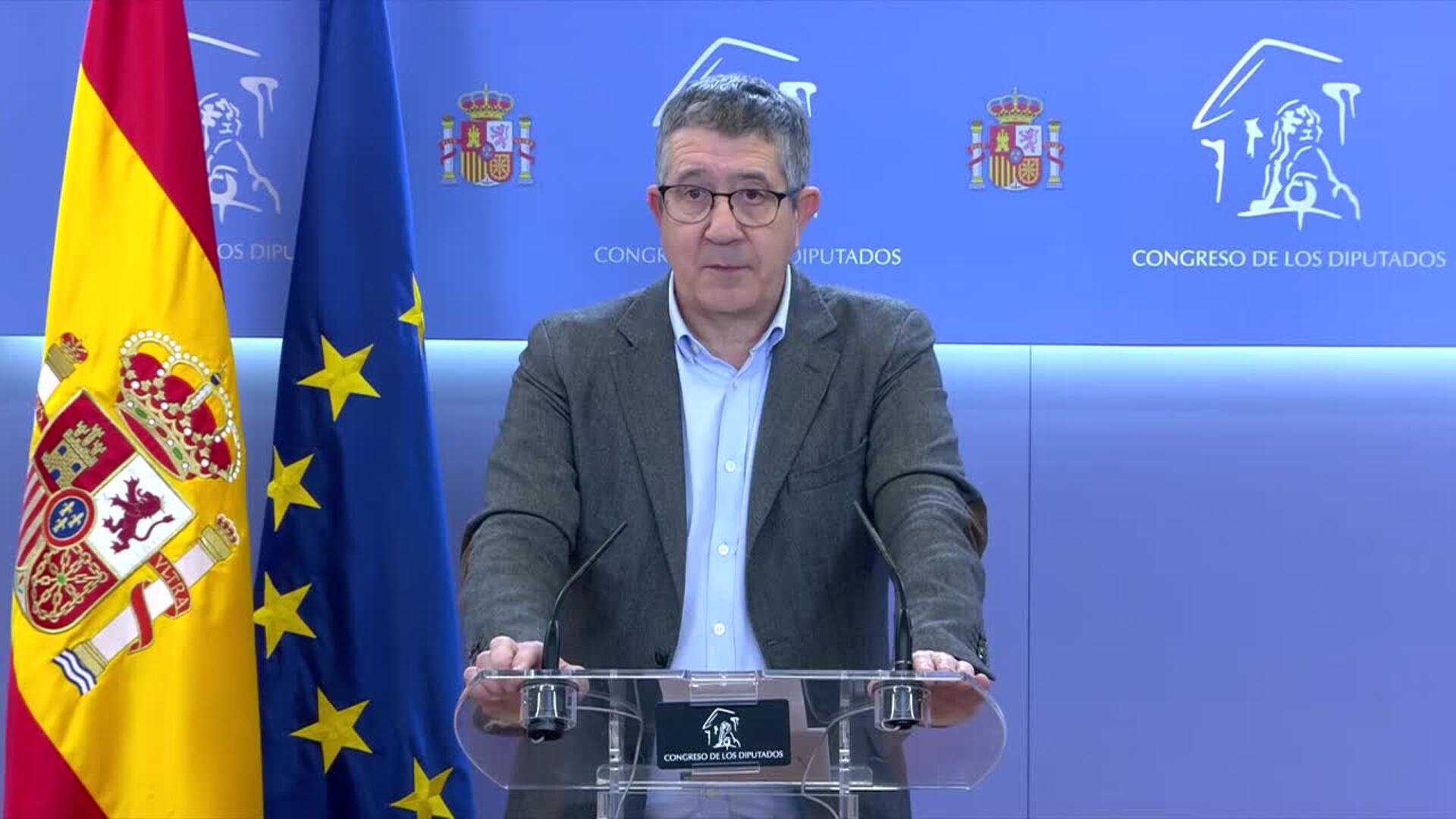 Patxi López (PSOE): "El tiempo y la justicia real podrán a Peinado en su sitio"