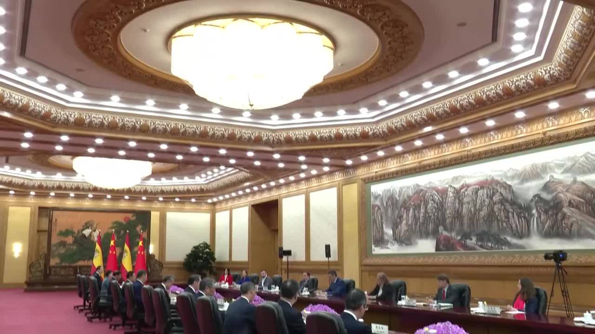 Reunión entre Pedro Sánchez y Xi Jinping