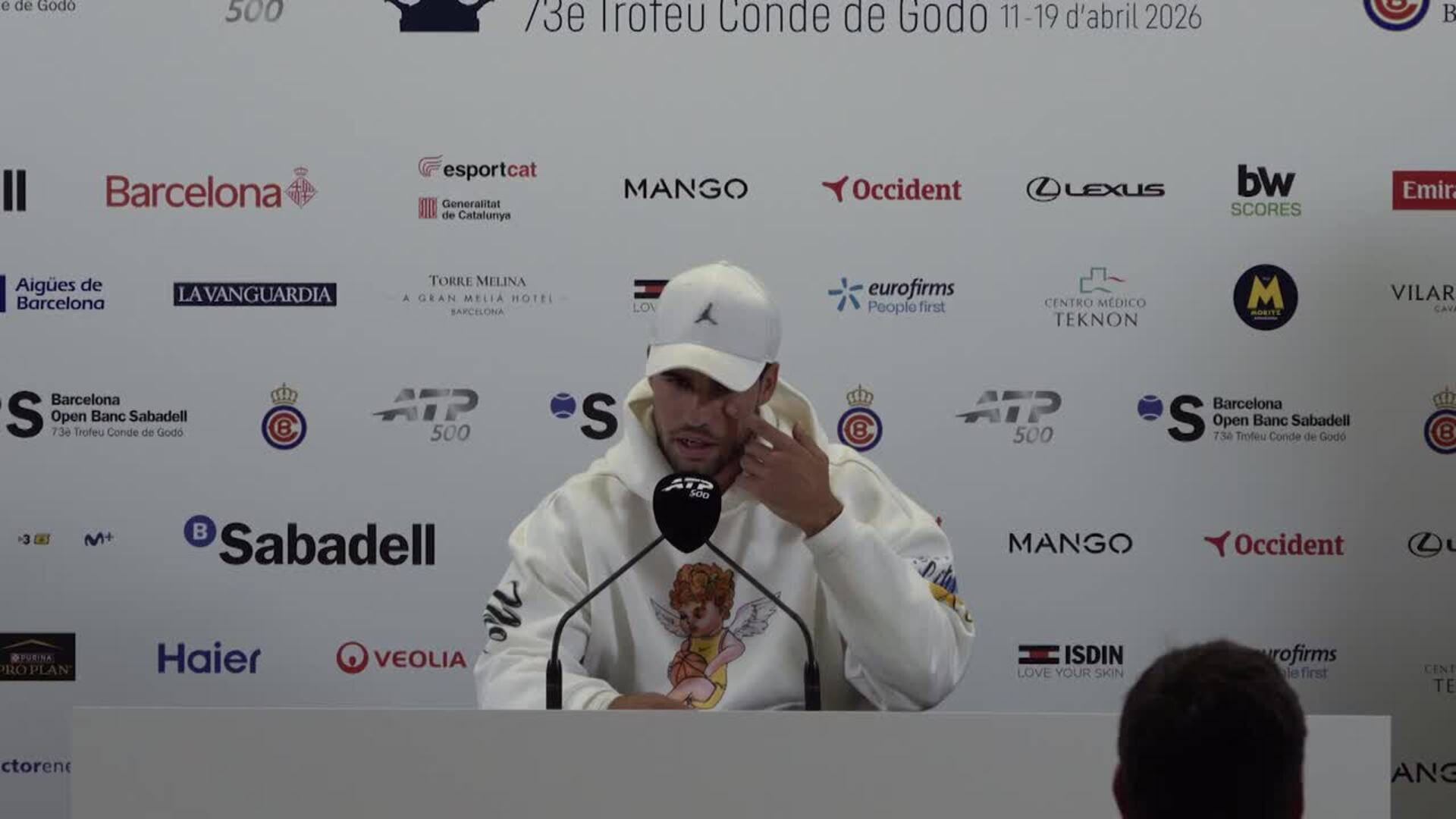 El tenista español Carlos Alcaraz se retira del Barcelona Open Banc Sabadell