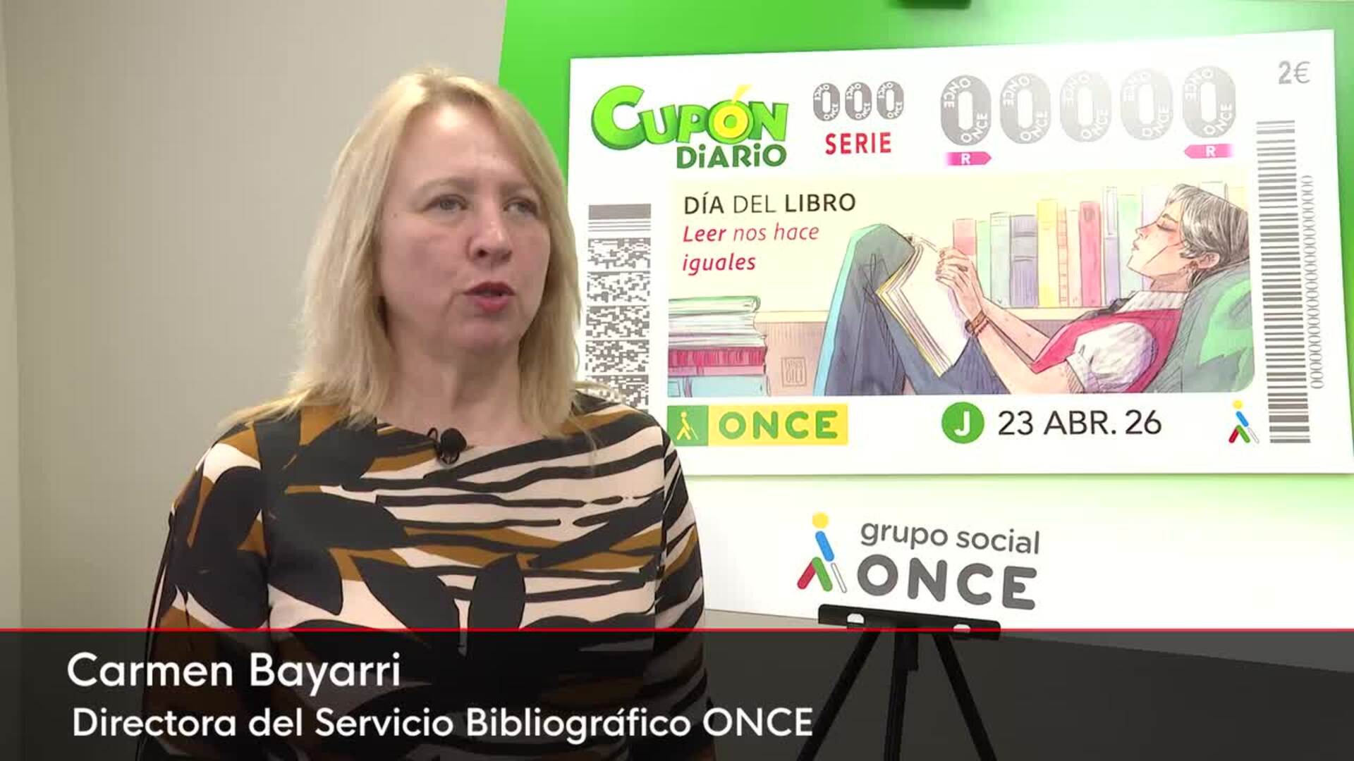 El Cupón del Día del Libro de la ONCE incide en el poder inclusivo y transformador de leer