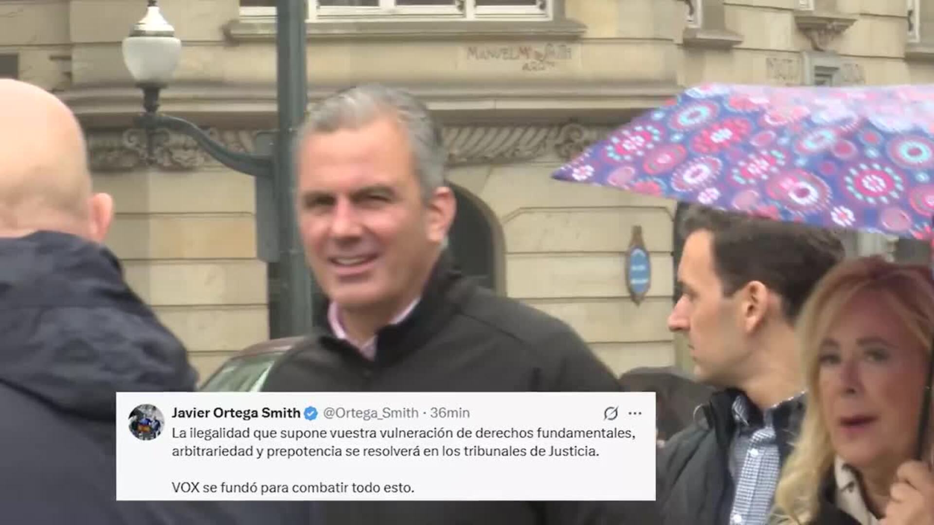Ortega Smith avanza que llevará a los tribunales su "arbitraria" expulsión de Vox