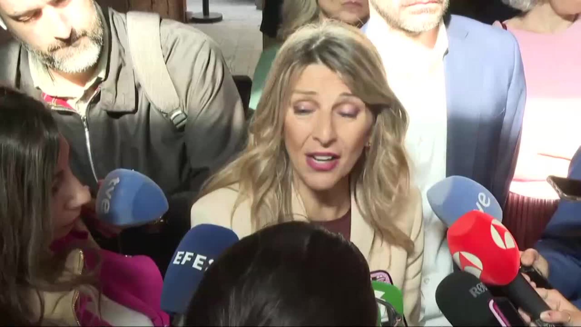 Díaz rechaza obligar a teletrabajar para recortar costes como baraja pedir Bruselas