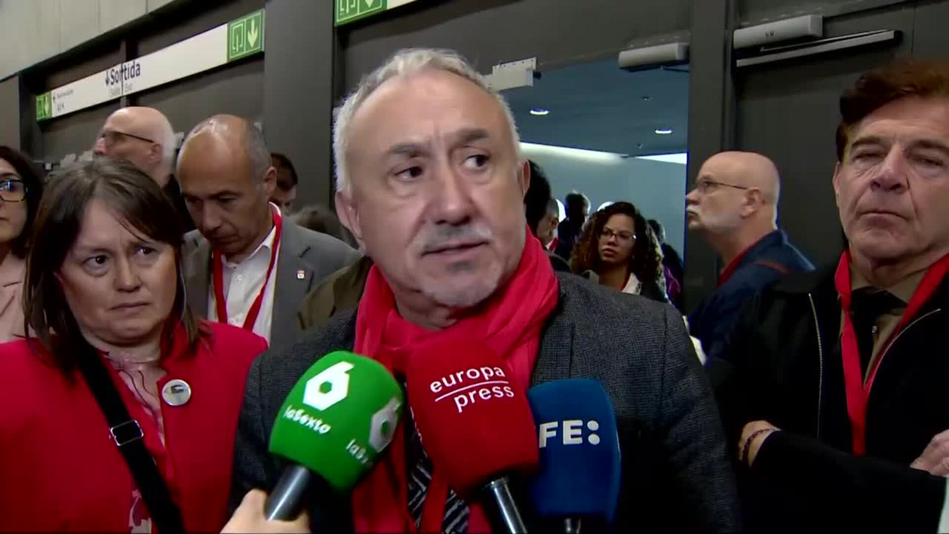 Álvarez (UGT) pide a Ayuso respeto por la cumbre de Barcelona: "Lo contrario es Trump"