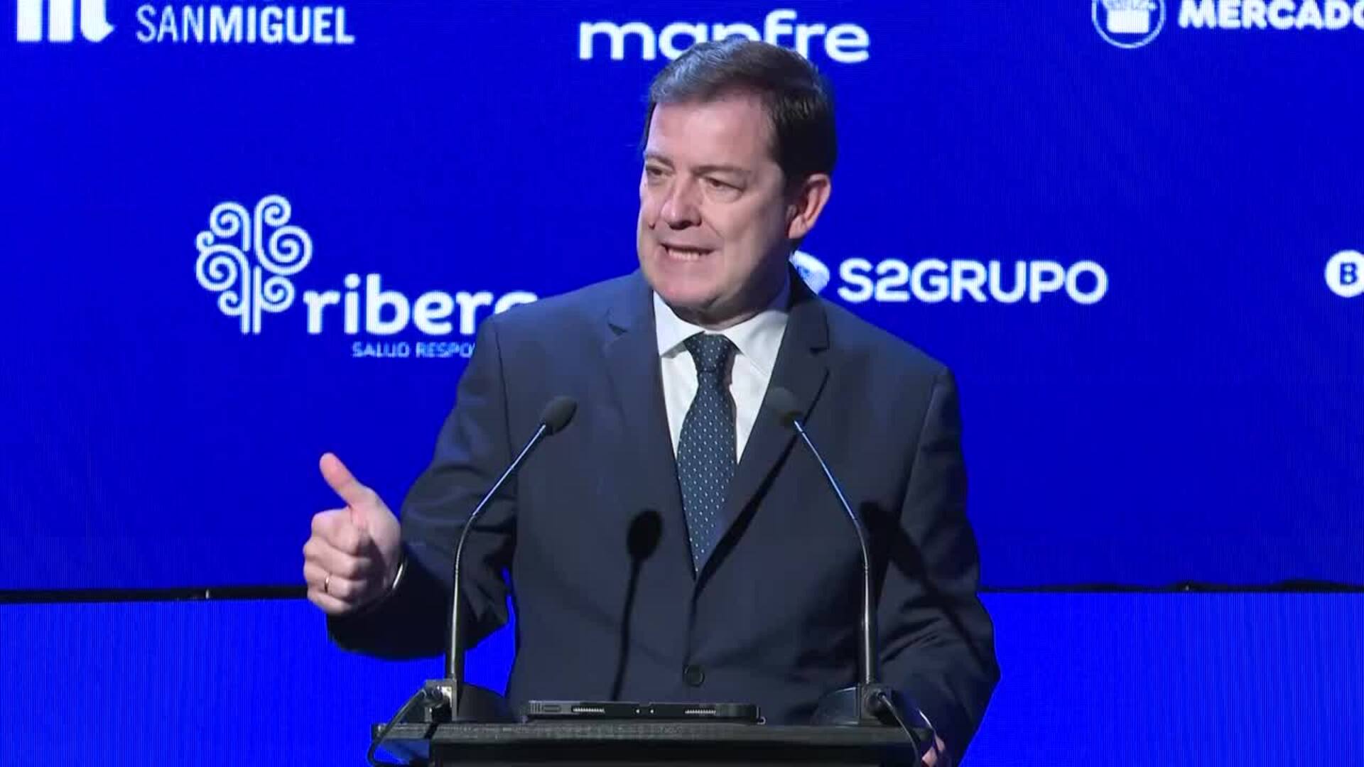 Mañueco critica la financiación autonómica "impuesta" por el Gobierno