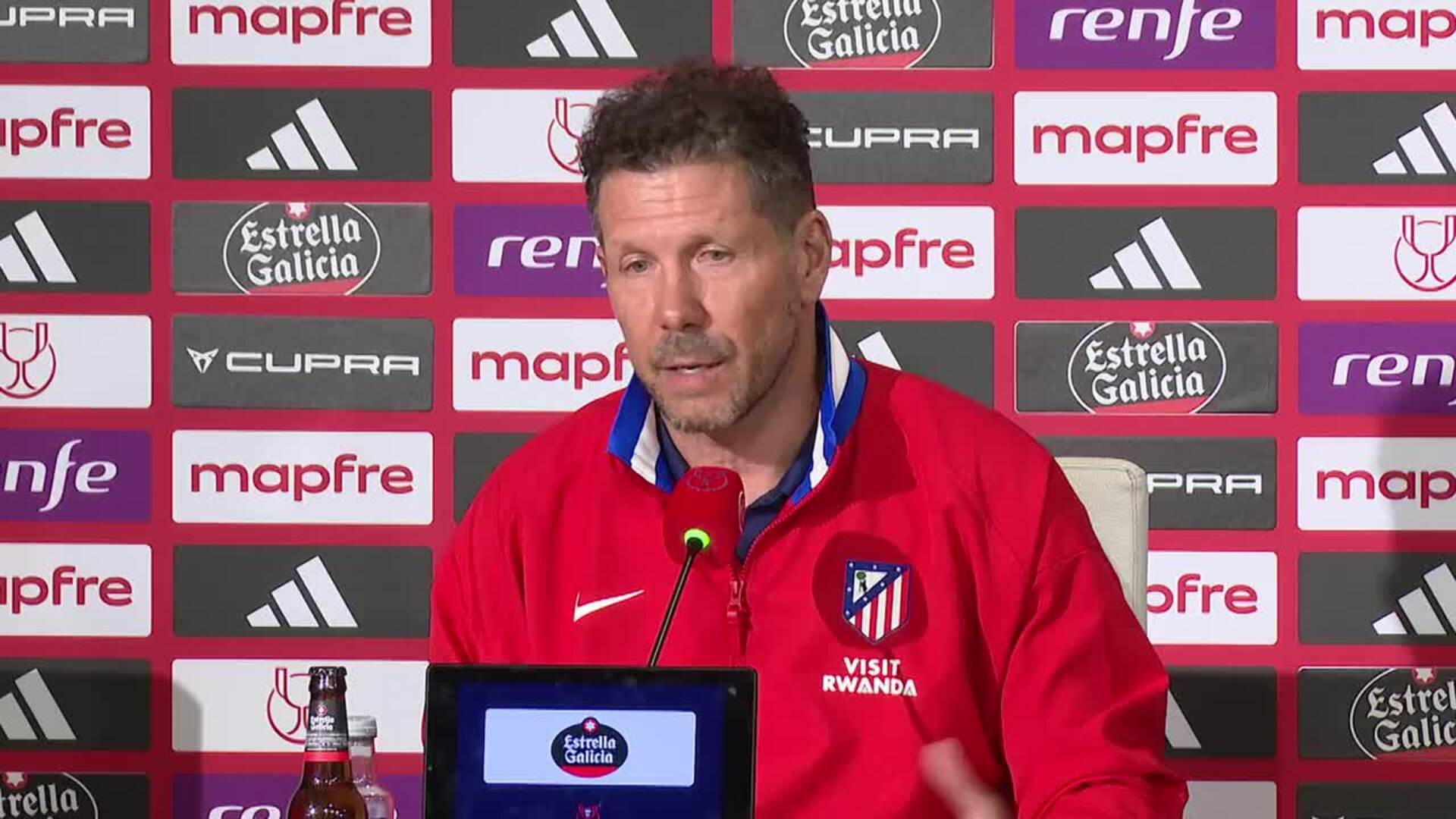Simeone: "No es solo ganar una Copa del Rey, es un propósito para un montón de cosas"