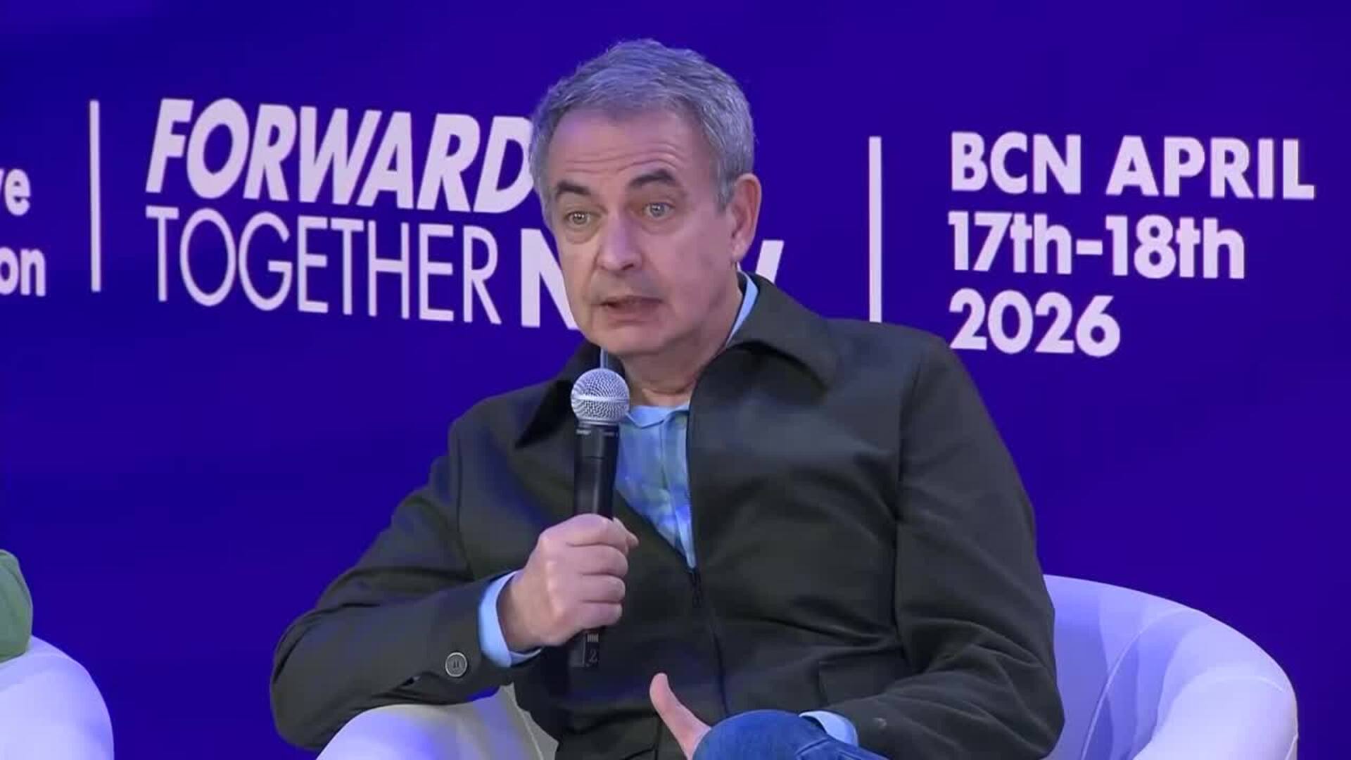 Zapatero llama a la movilización progresista global: Nos estamos jugando qué siglo XXI queremos