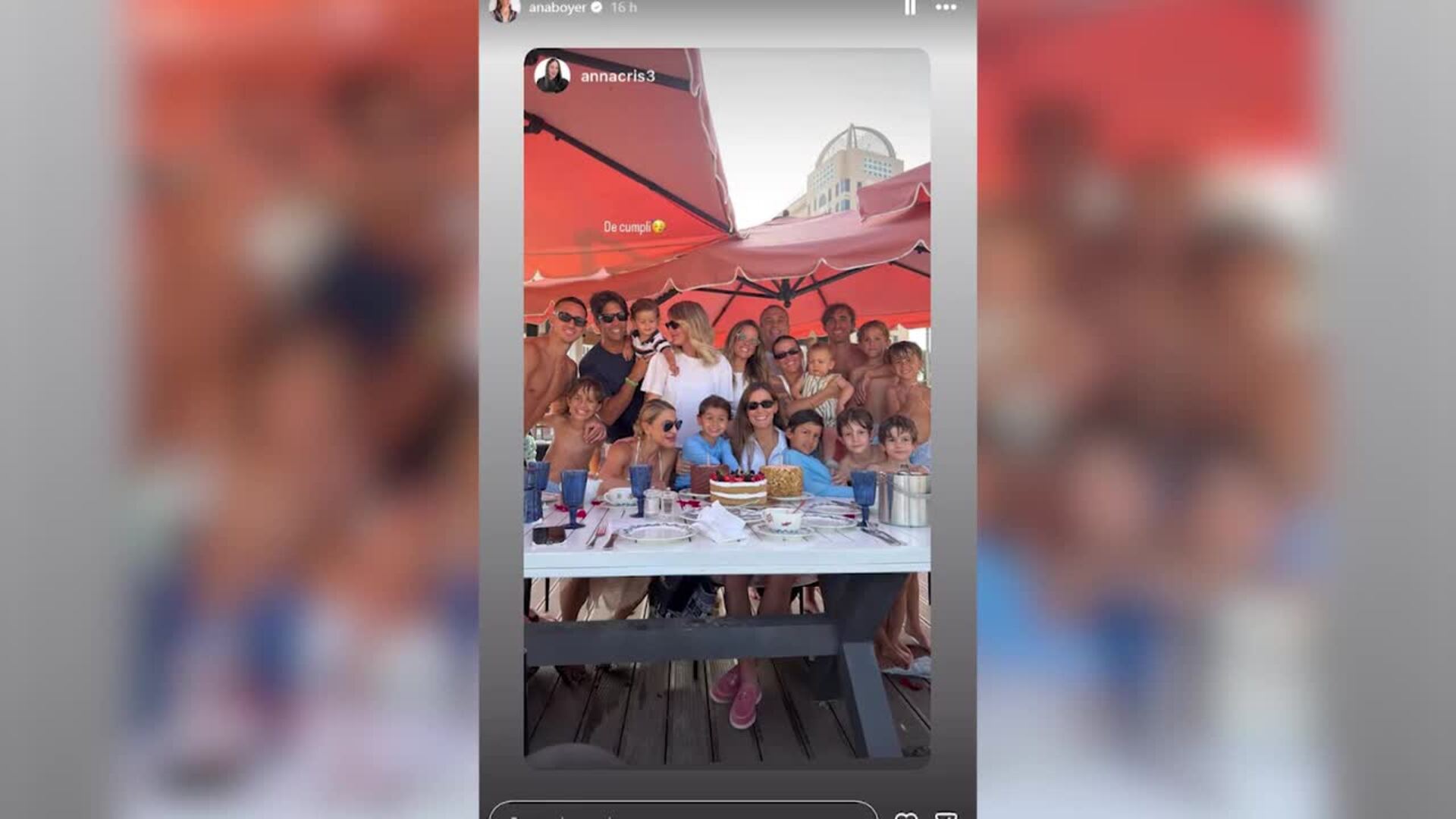 Ana Boyer celebra su 37 cumpleaños días antes de dar a luz a su hija