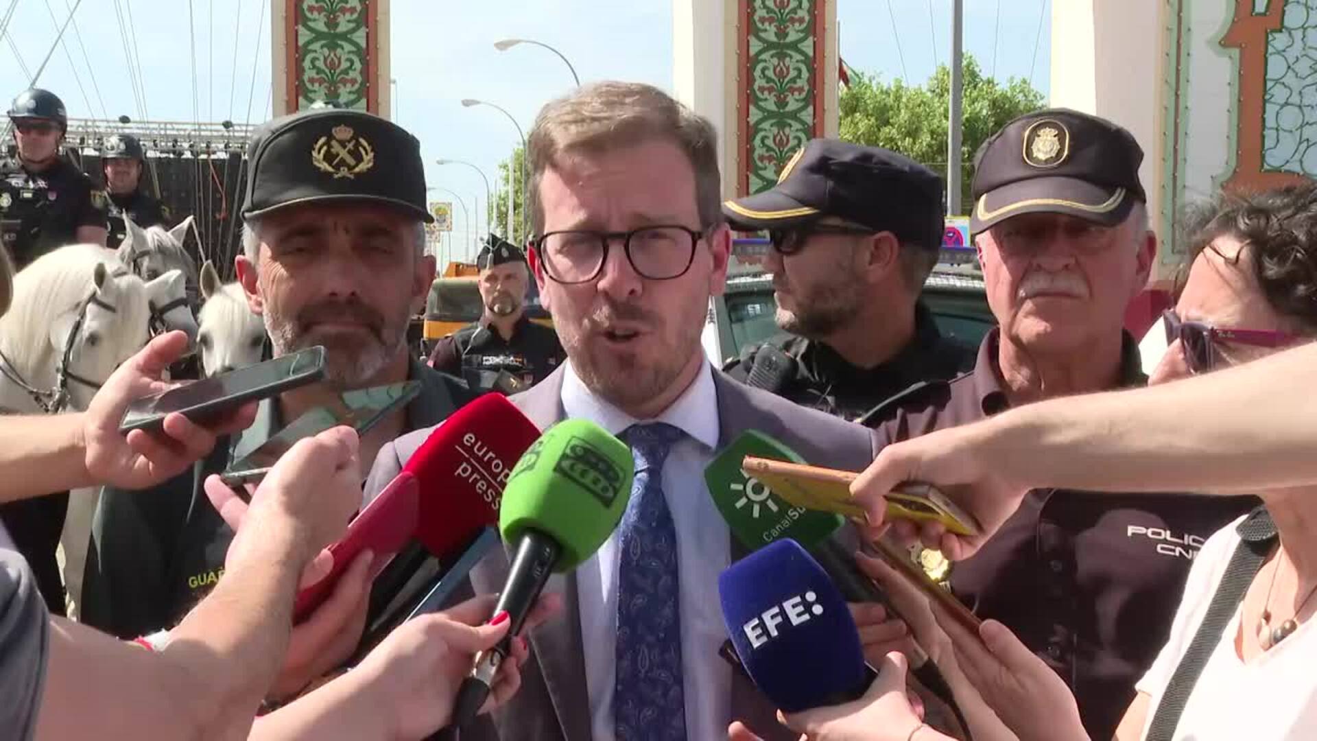 Más de 3.000 efectivos participan en dispositivo de seguridad de la Feria de abril de Sevilla