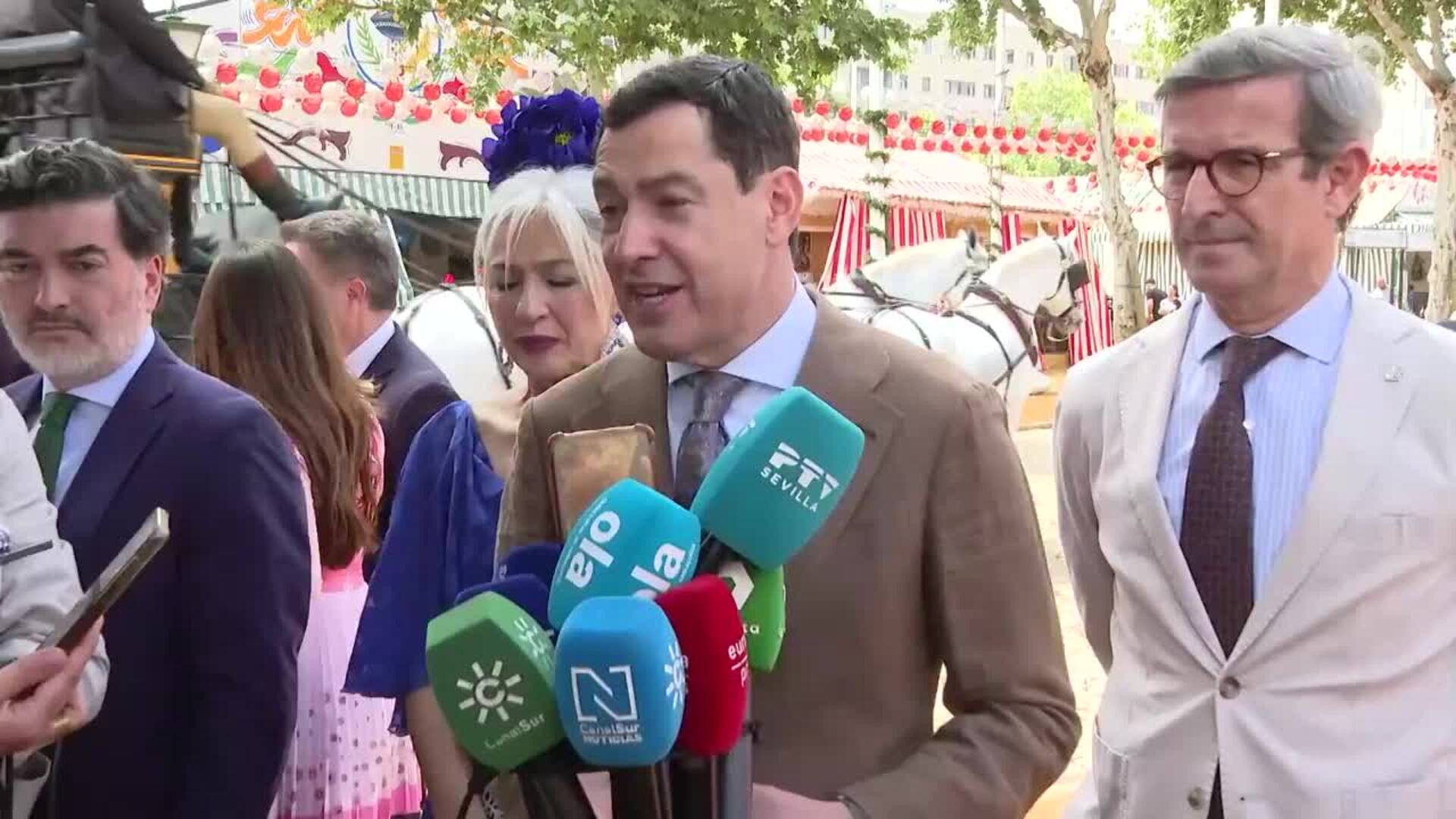 Moreno valora "los más de 1.000 millones" de impacto económico de la Feria de Abril