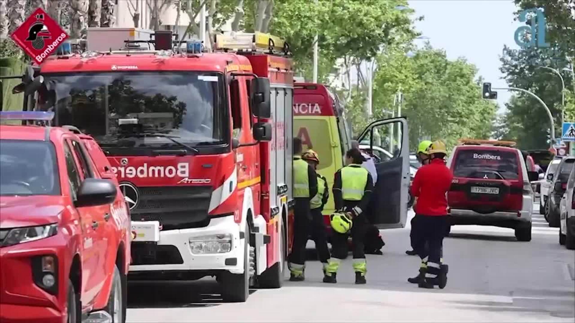Dos trabajadores fallecidos en el desplome de un andamio de obra en Benidorm (Alicante)