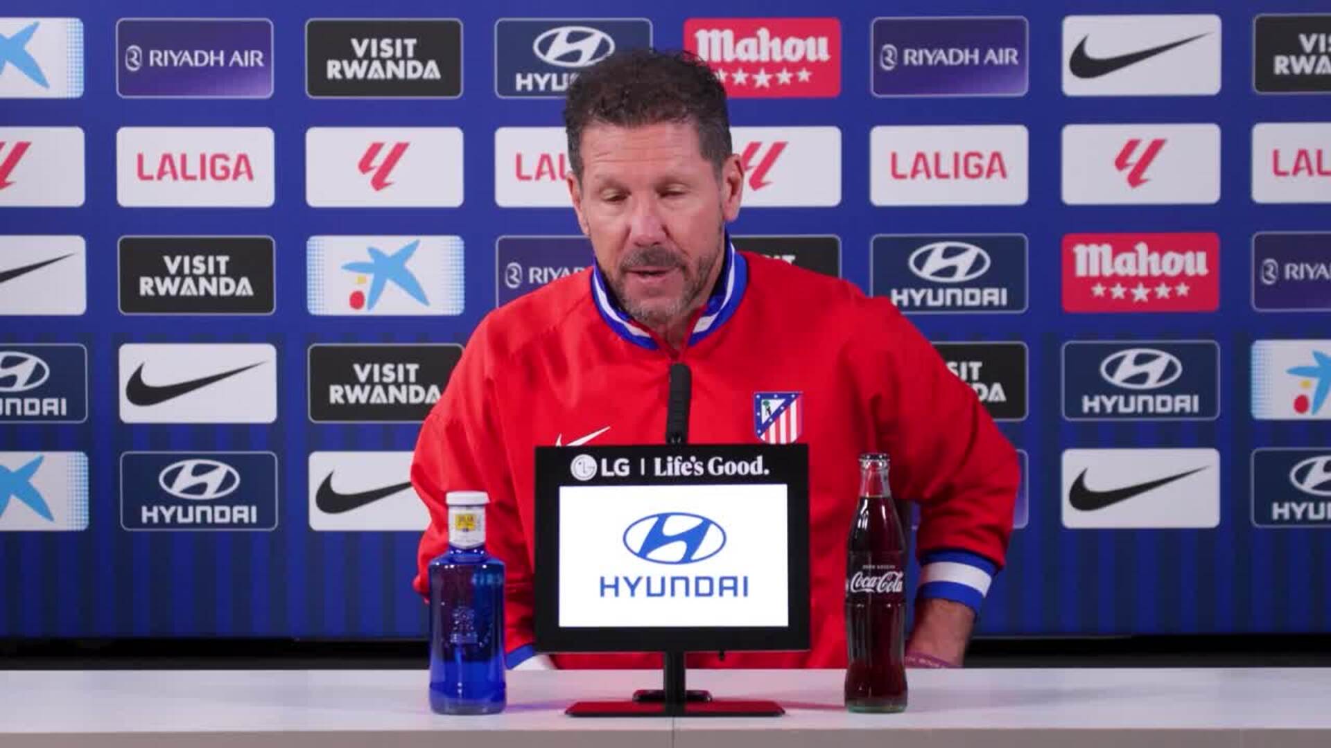 Simeone: "Tenemos que hacerlo bien ante el Athletic para llegar mejor al miércoles"