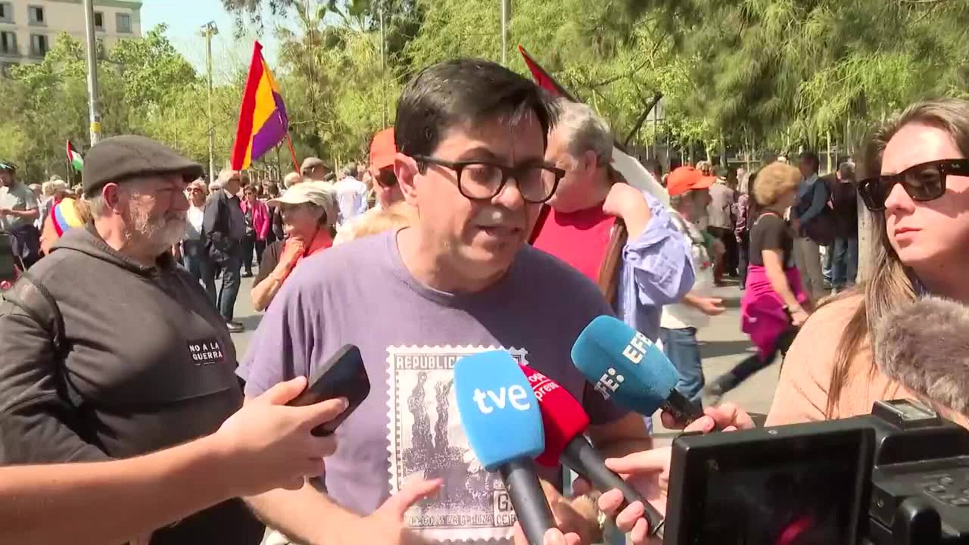 Pisarello (Comuns) lamenta que Collboni no asista a la concentración por Palestina en Barcelona