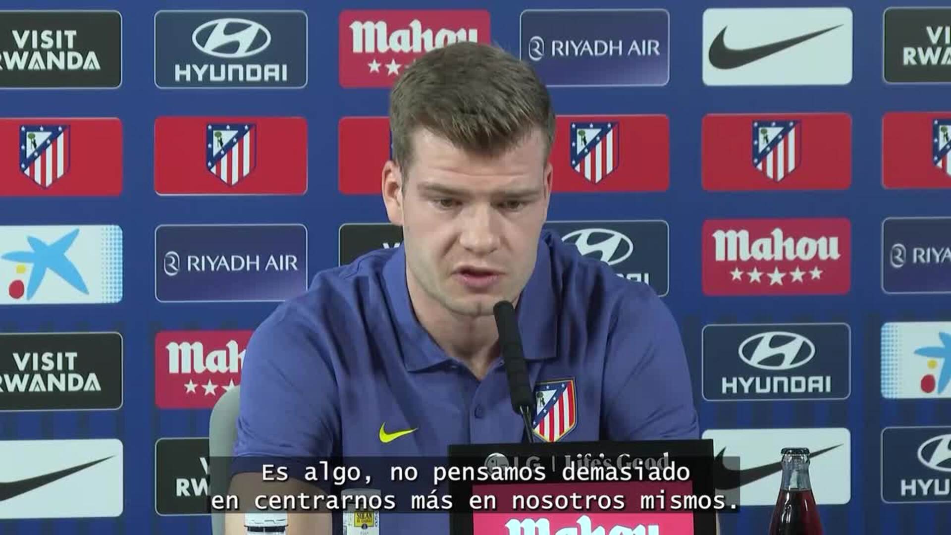 Alexander Sorloth: "No pensamos si somos favoritos o no, simplemente en hacer nuestro partido"