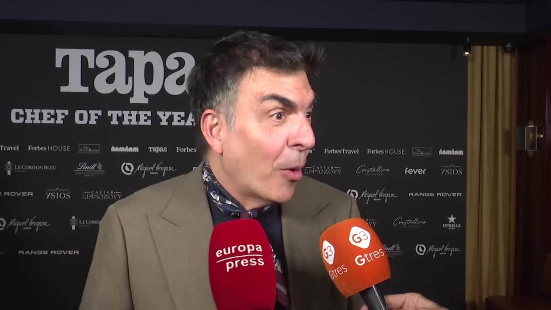 El chef Ramón Freixa define a Luis Miguel y Paloma Cuevas en una rotunda palabra: "Disfrutones"