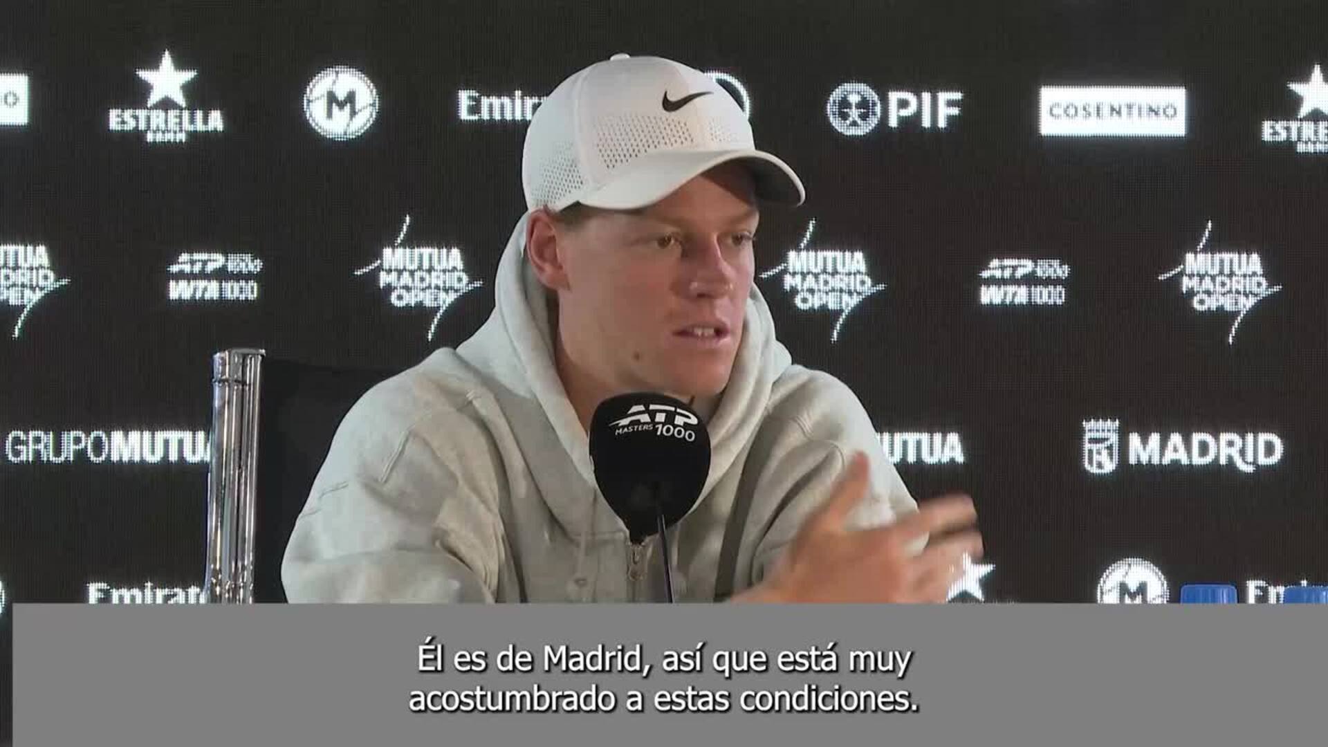 Jannik Sinner: "Sería bueno jugar contra Jódar antes de los grandes torneos"
