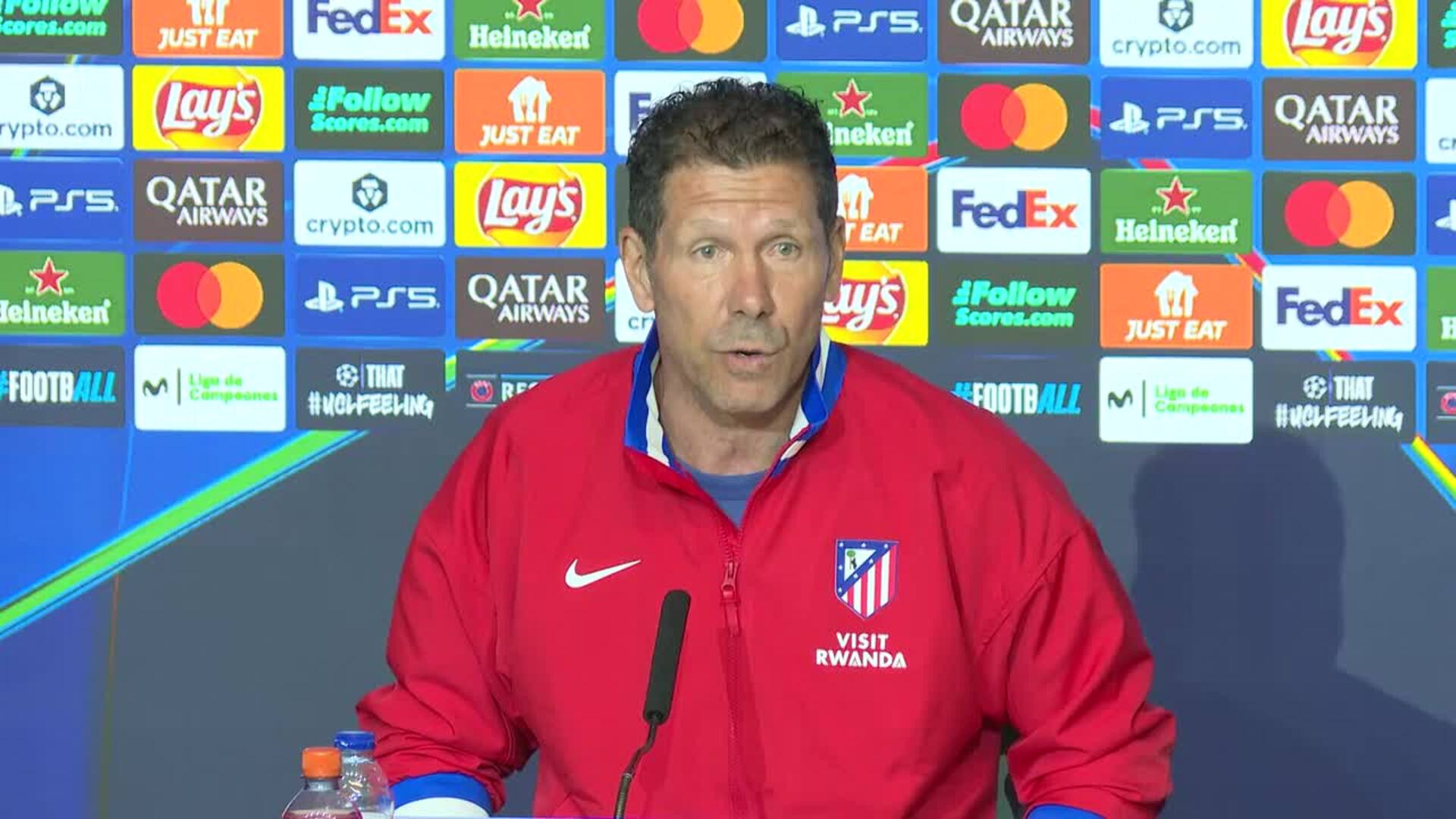 Simeone: "Hay una ilusión especial, es extraordinario jugar semifinales de Champions"