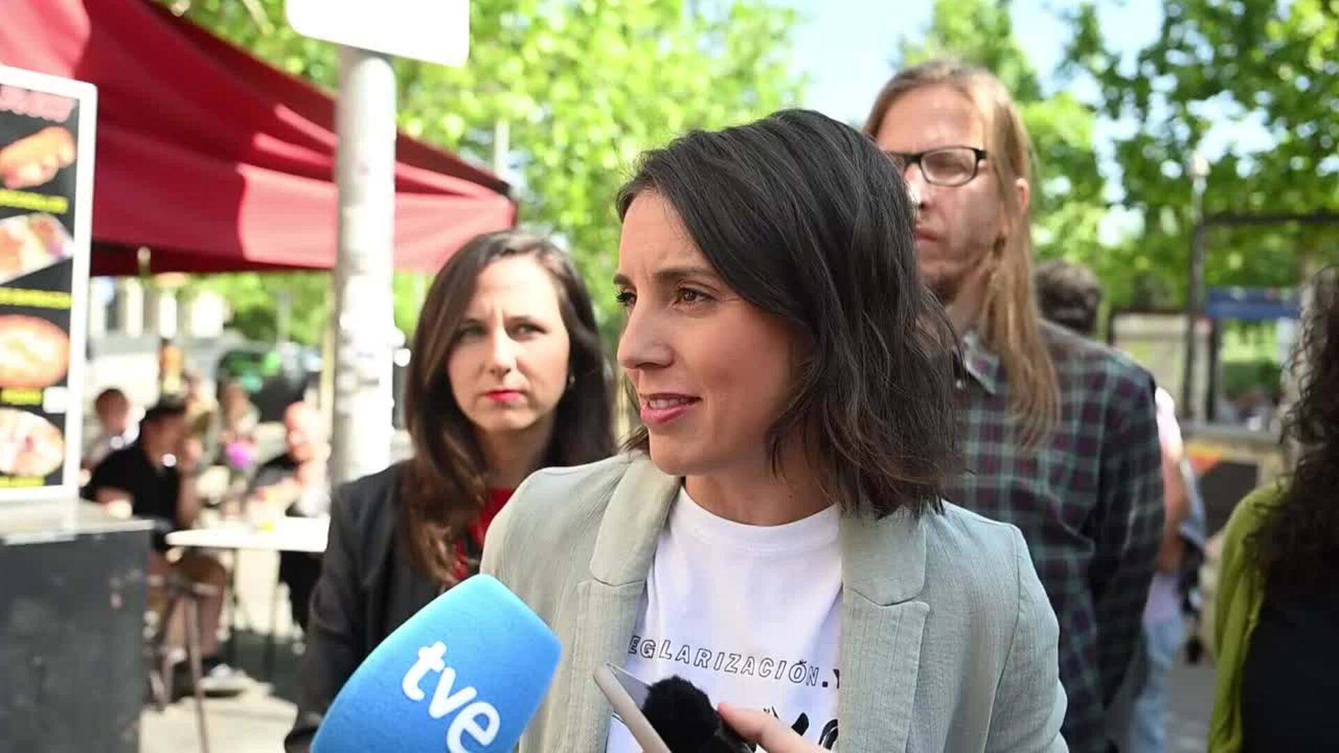 Irene Montero llama a una huelga general por la vivienda