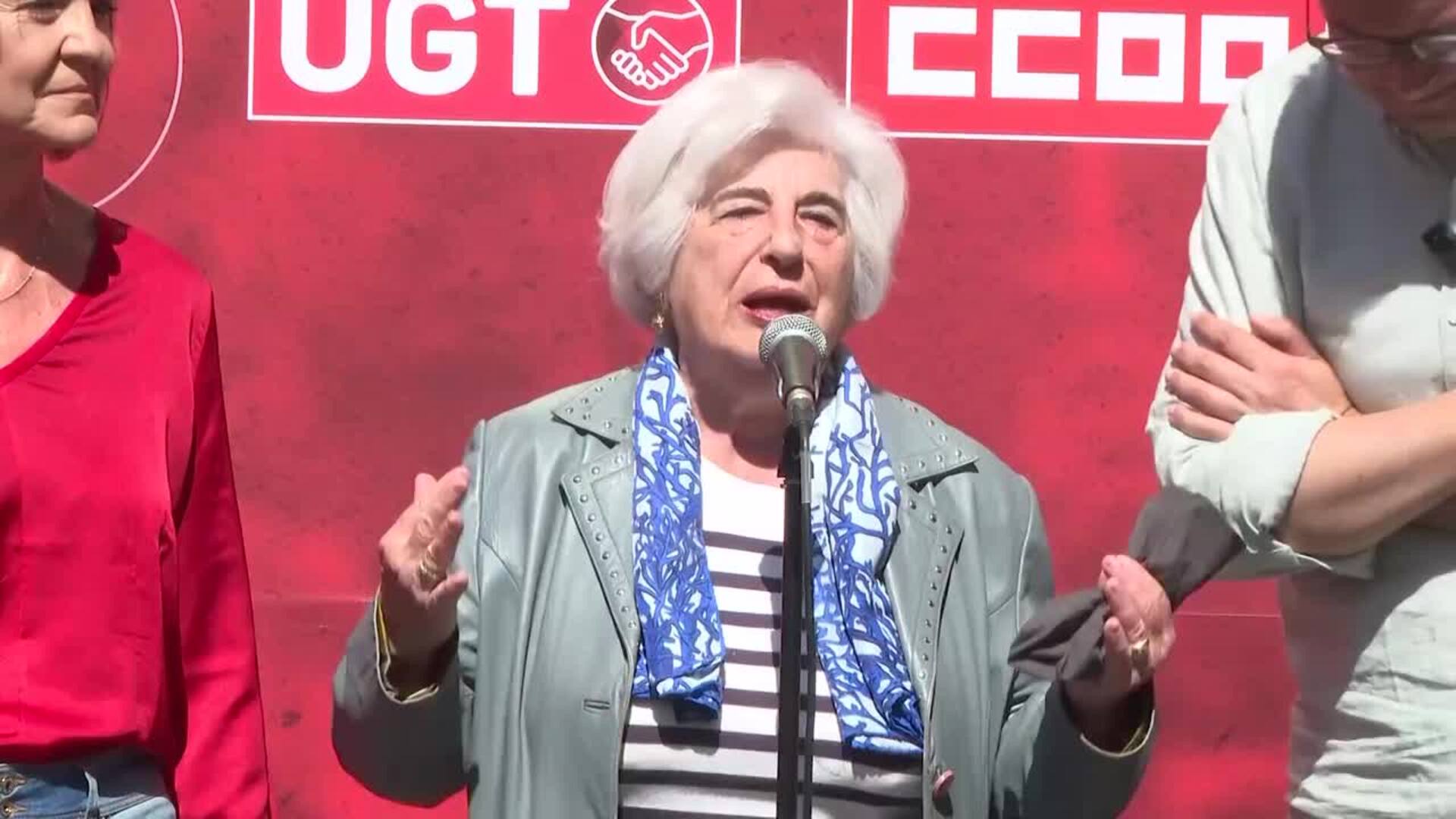 Sauquillo destaca la importancia de los sindicatos para "que haya un cambio positivo"