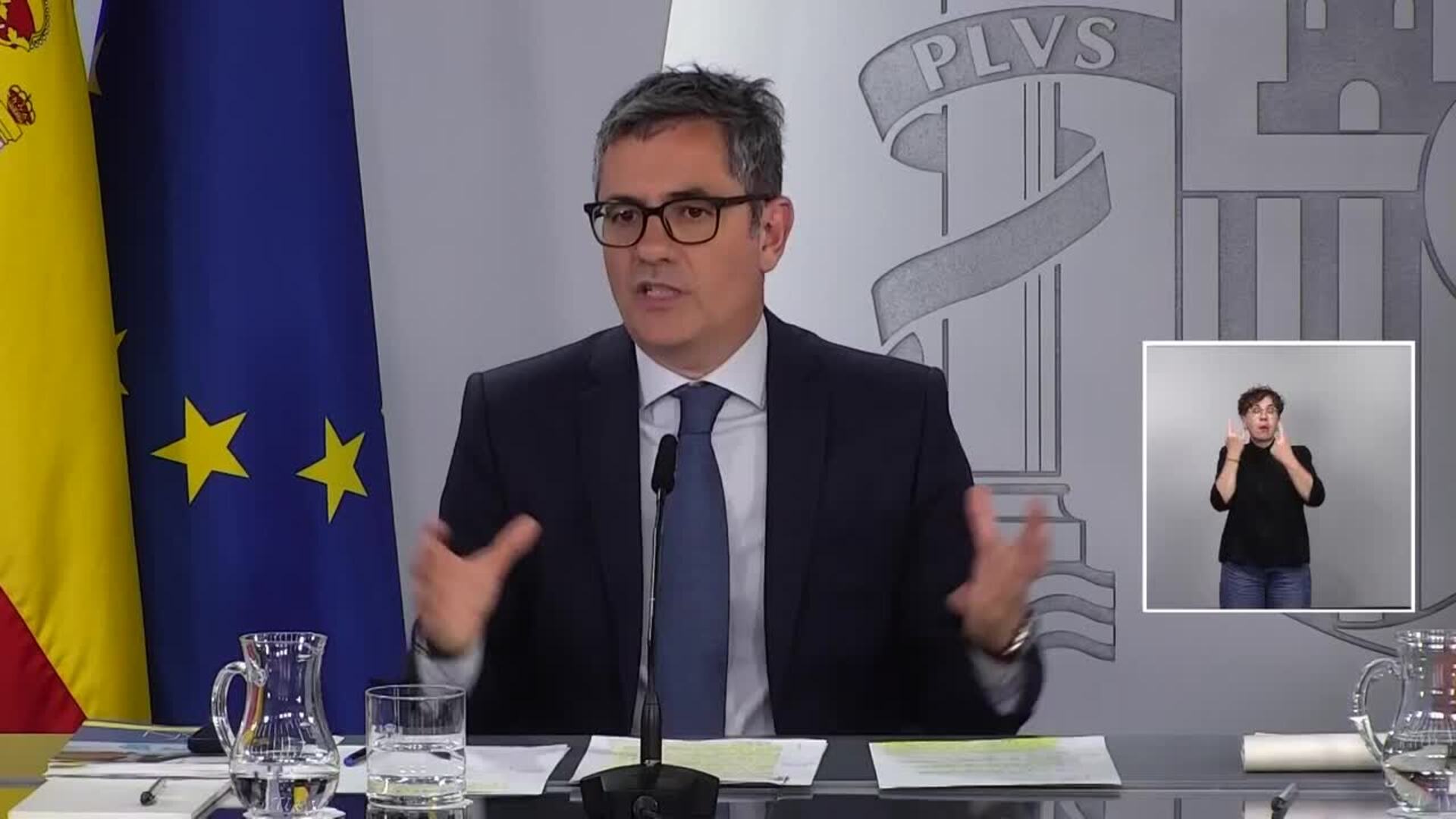 Bolaños subraya la voluntad de presentar Presupuestos de 2026, pero "no es el momento"