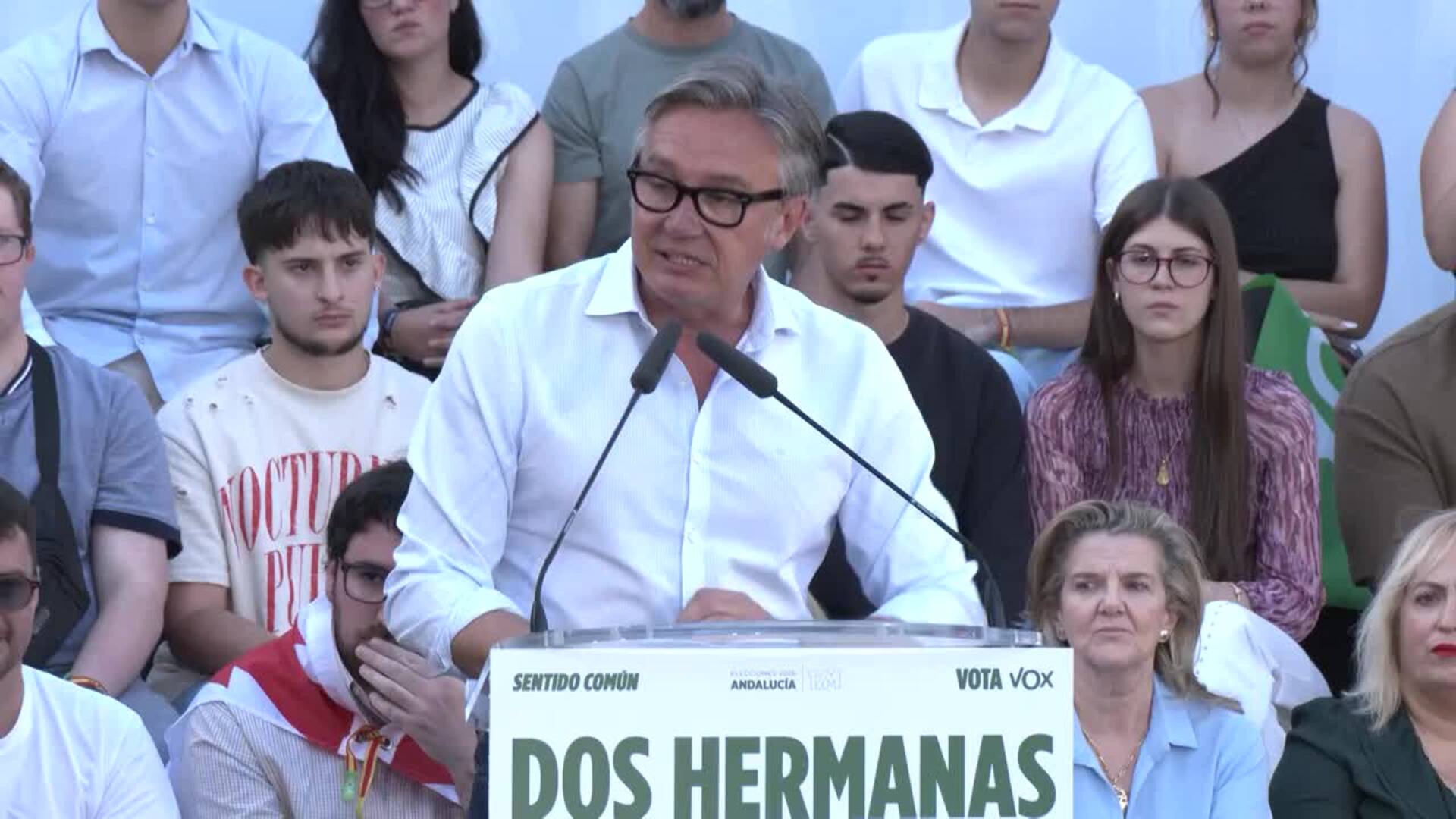 Gavira (Vox) llama a "mandar al paro" al PP y al PSOE el 17M