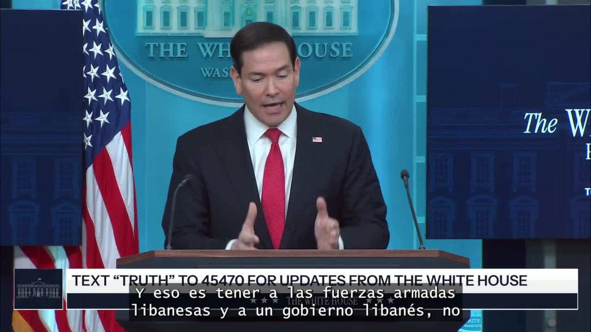 Rubio defiende que un acuerdo de paz entre Líbano e Israel es "inmintemente posible"