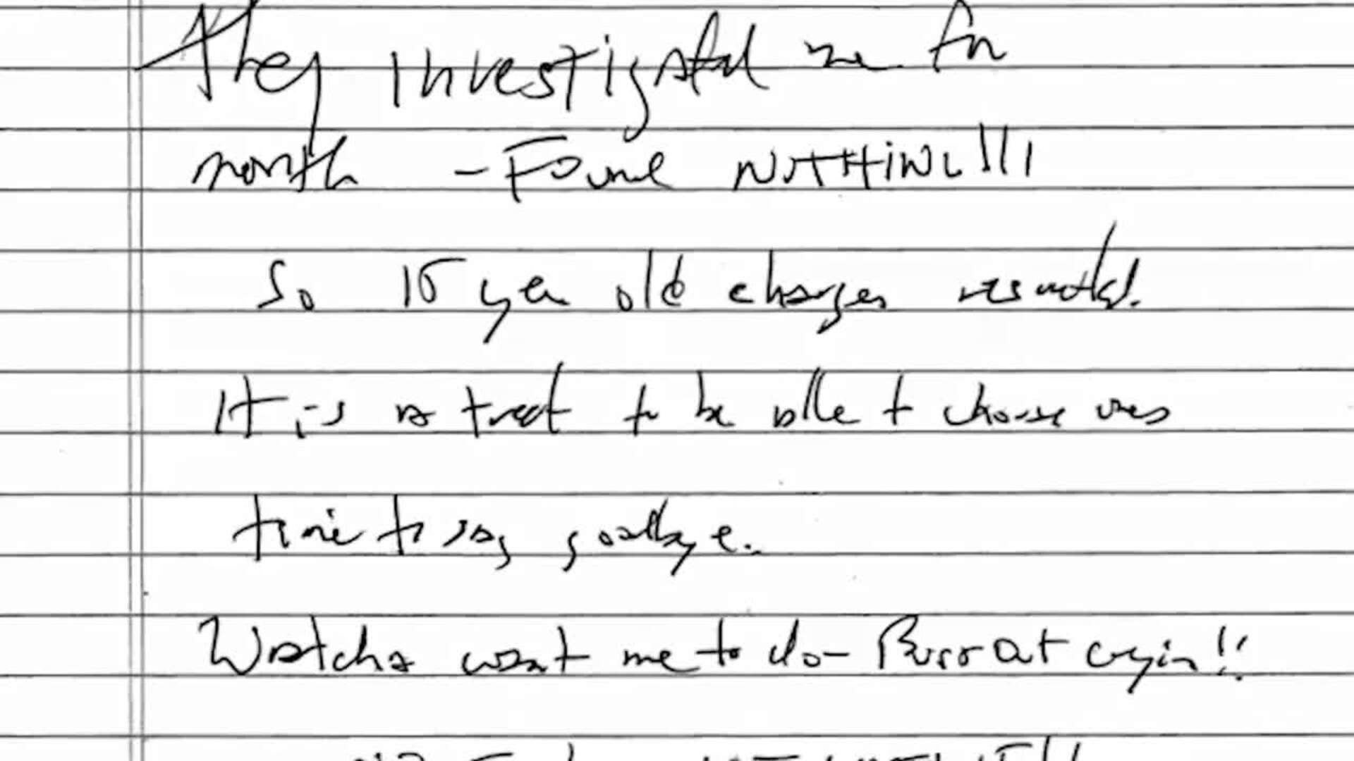 Un juez de EEUU hace pública una nota de suicidio atribuida a Epstein