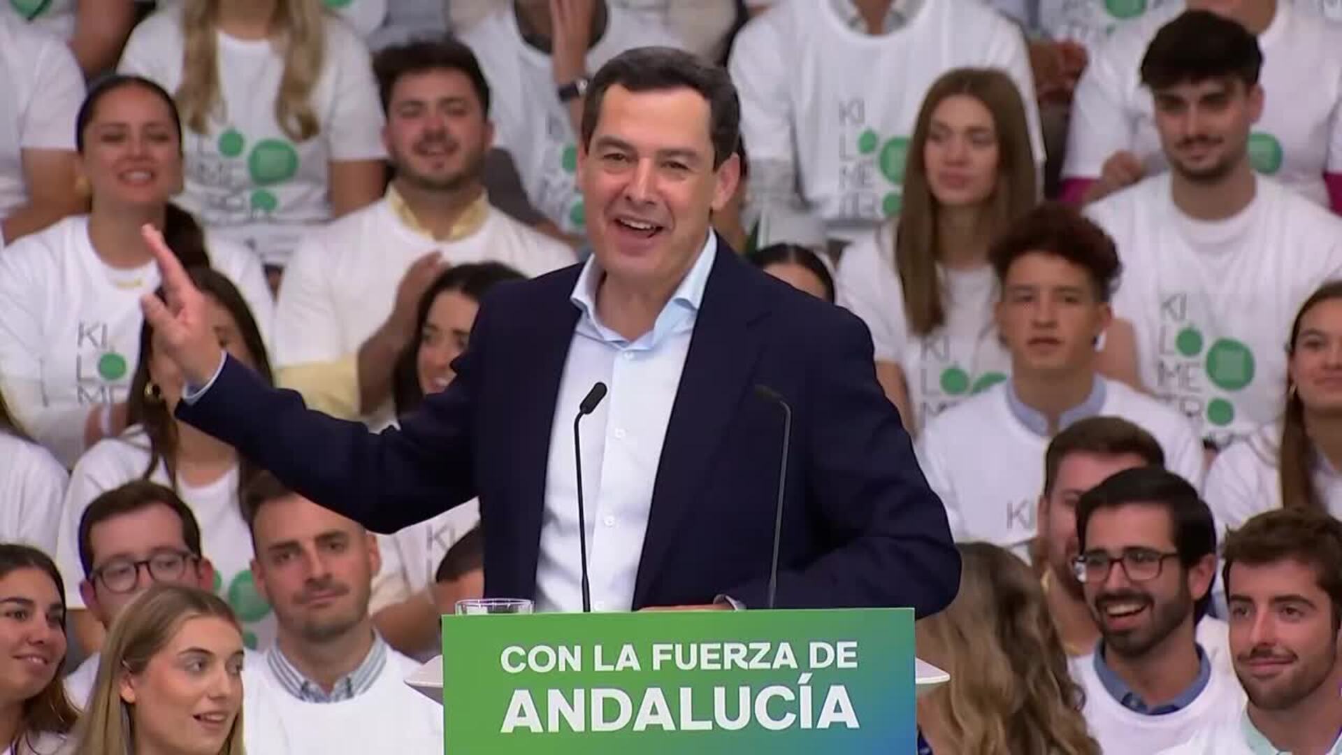 Moreno solicita un "último esfuerzo" para asegurar una victoria amplia en defensa de Andalucía"