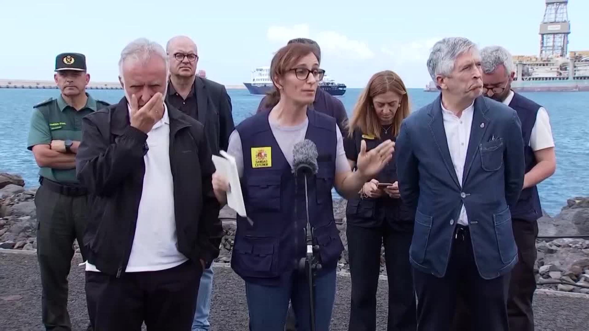 García tilda de "éxito" el operativo del MV Hondius en Tenerife
