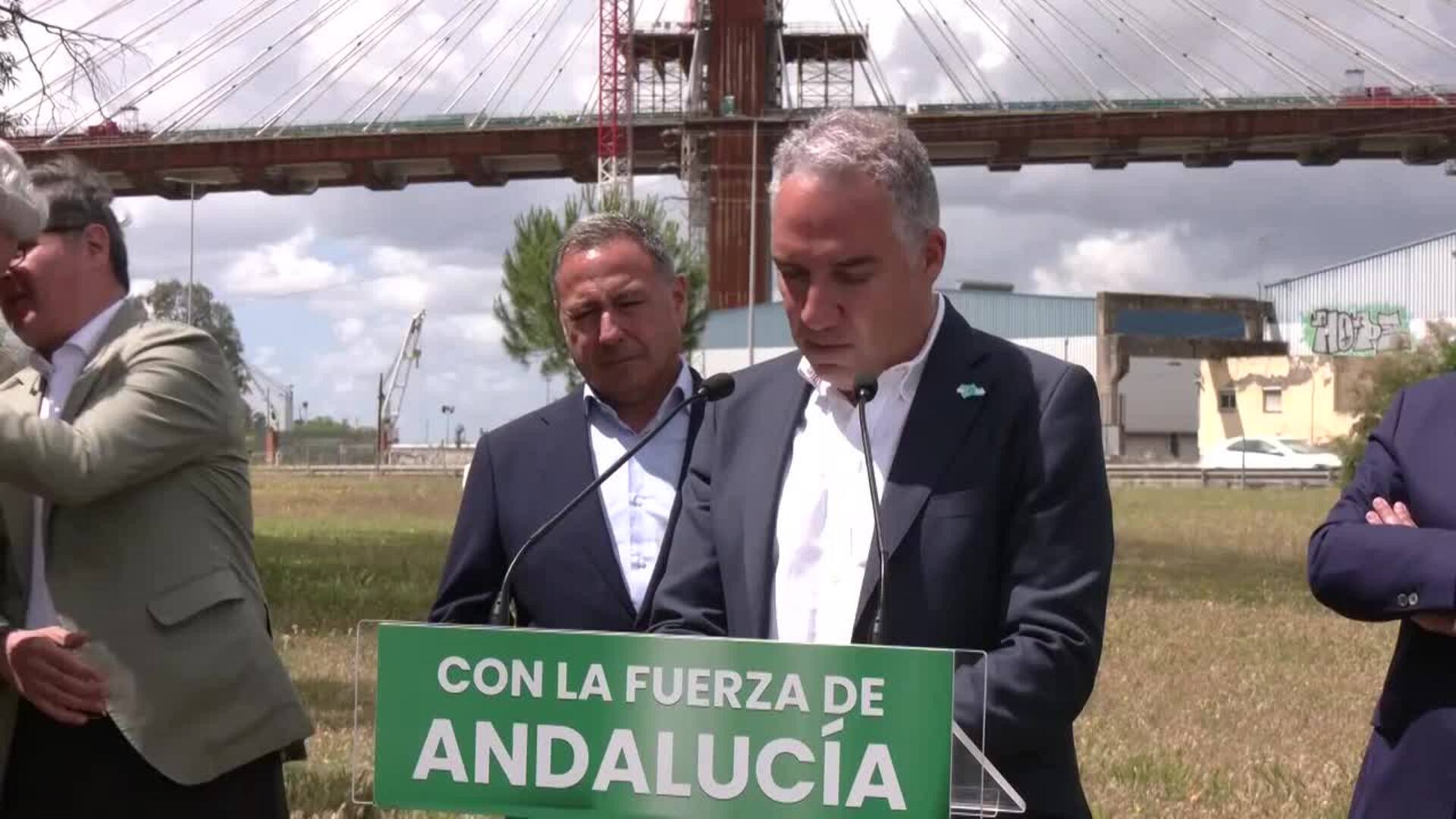 Bendodo (PP) tilda el puente del Centenario de "monumento a la corrupción"