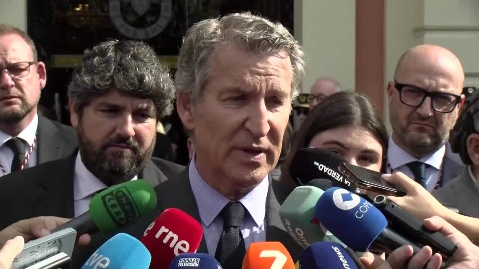 Núñez Feijóo (PP) despide a José Ballesta, un "referente" para la política