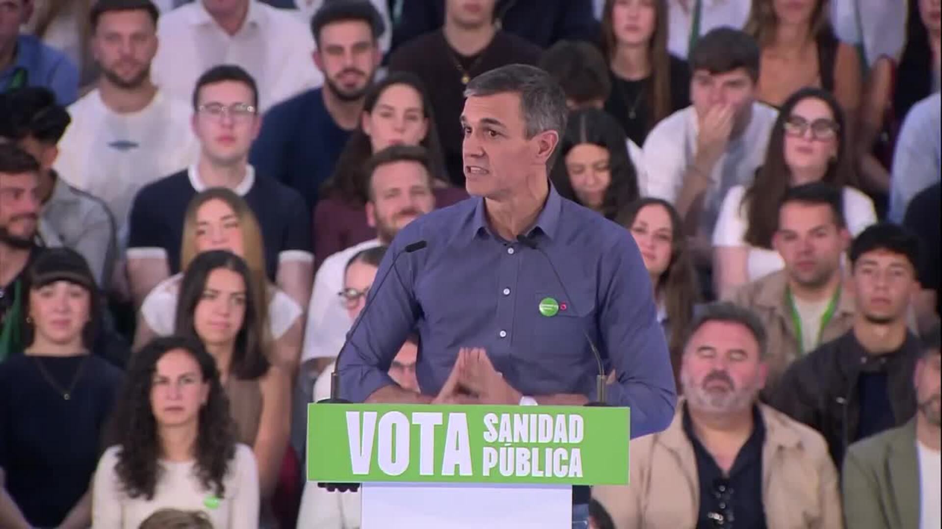 Sánchez dice que está "a mitad de tarea" tras ocho años en Moncloa