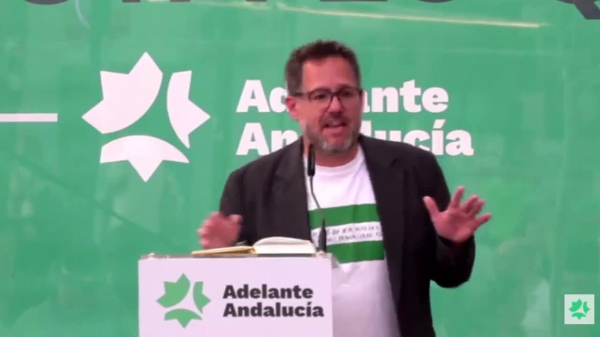 García llama a unir el voto de izquierdas en Adelante para frenar a Moreno