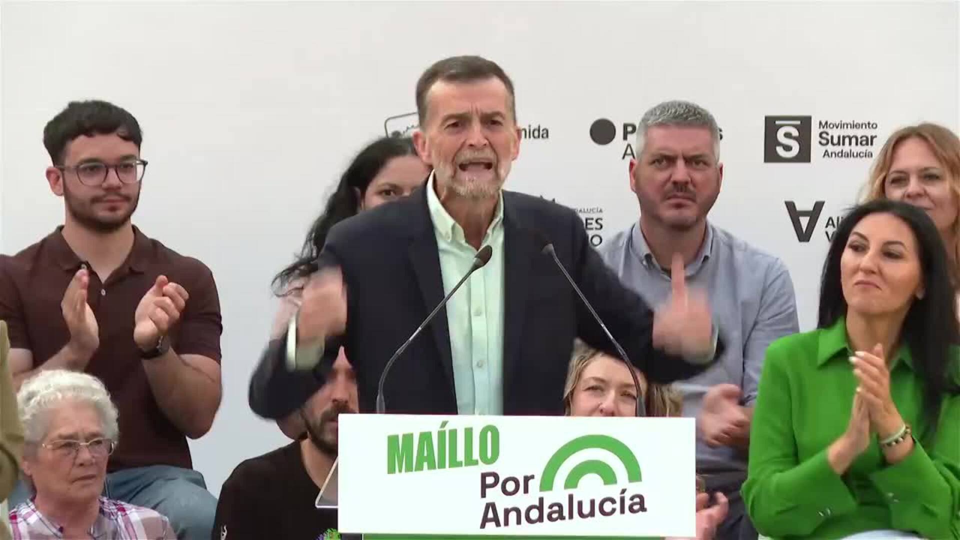 Maíllo (Por Andalucía) pide "votar con cabeza" para "reventar la hipocresía" del PP