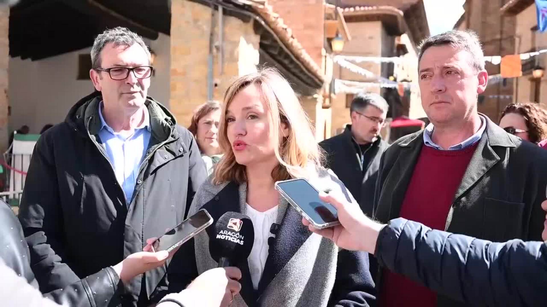 Alegría afirma que la provincia de Teruel "es la gran olvidada" en el "desgobierno" de Azcón