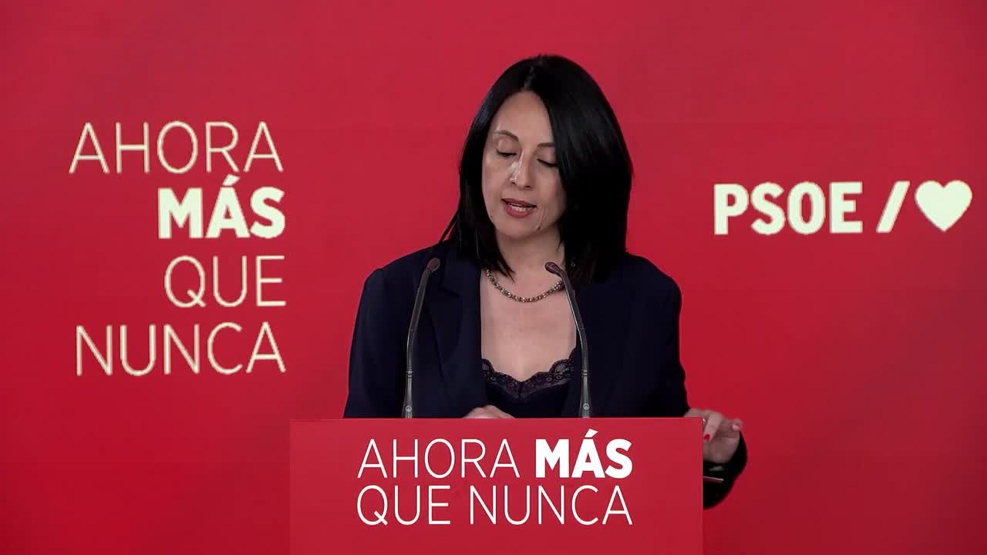 Rebeca Torró lamenta el resultado del PSOE en Andalucía