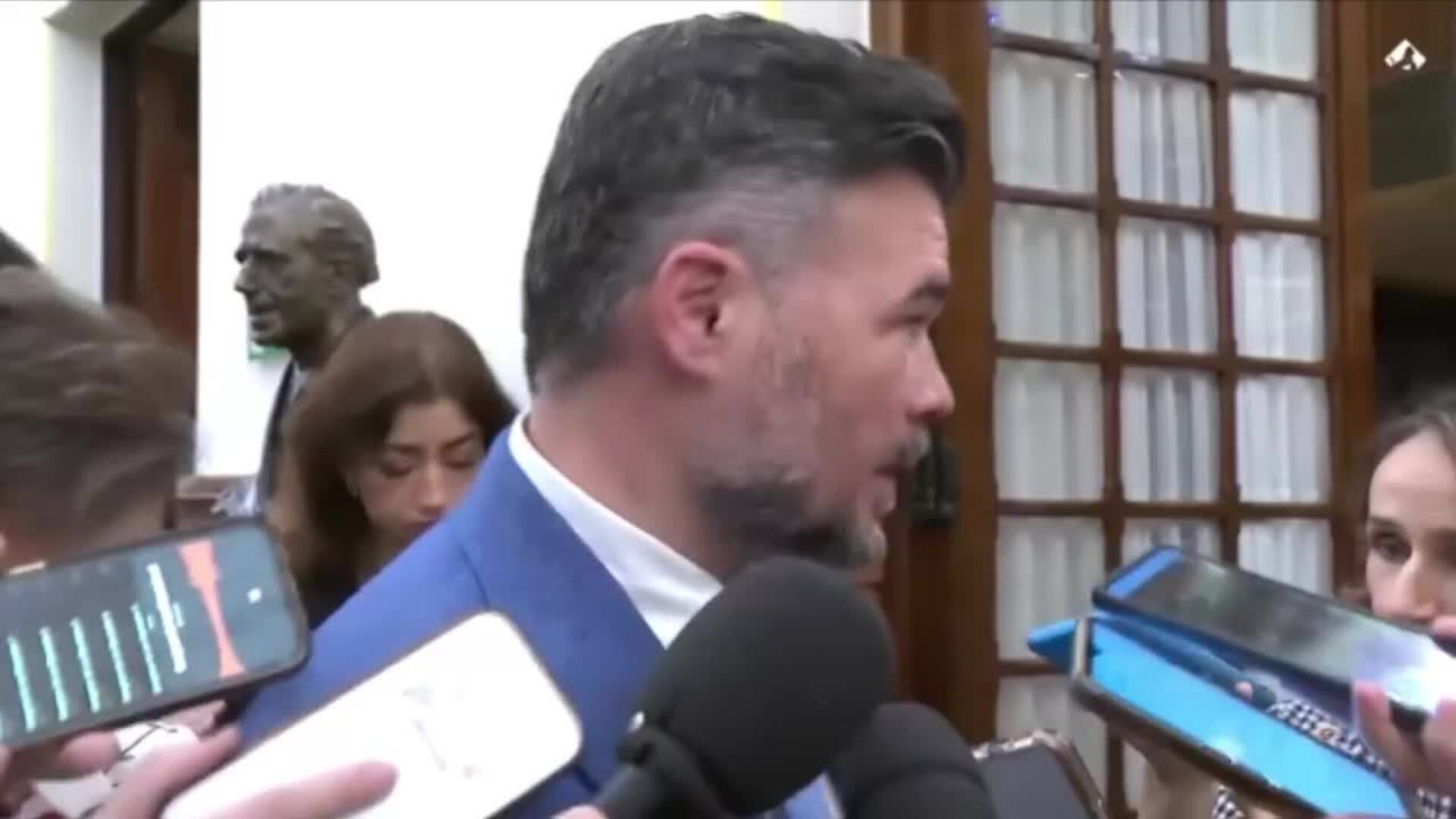 Rufián sobre Zapatero: "Quiero saber la opinión del presidente del Gobierno"