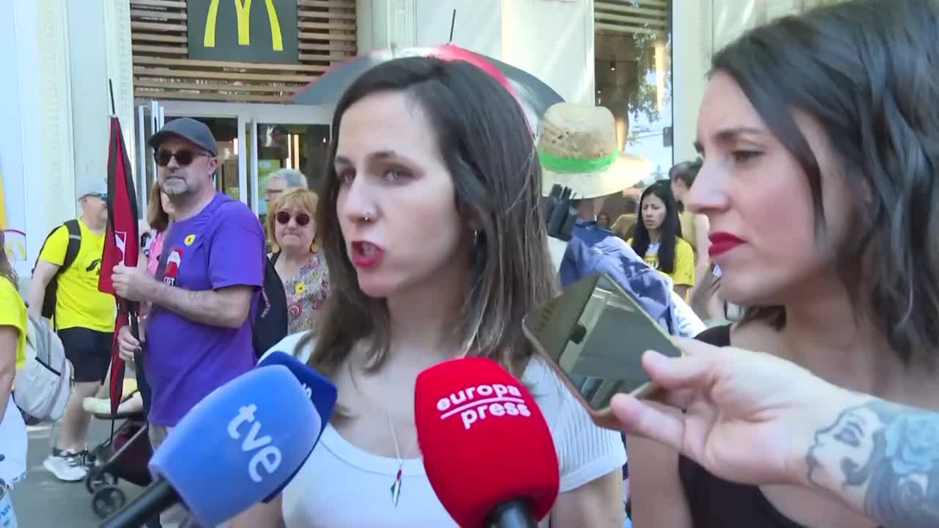 Belarra ve al PSOE "agotado" tras la imputación de Zapatero y dice que "pinta feo"