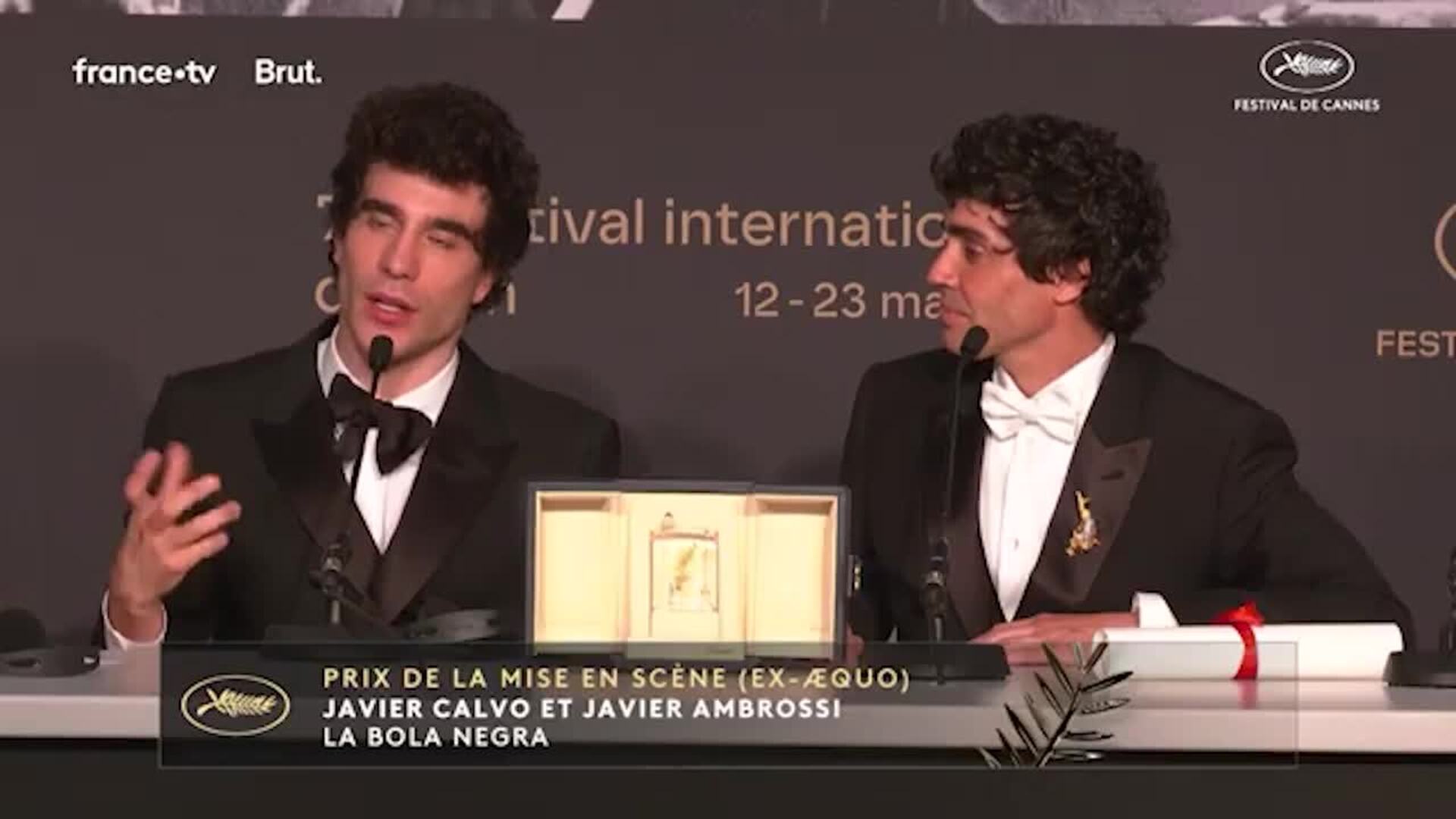 Los Javis ganan la Palma de Oro en Cannes por su película 'La Bola Negra'