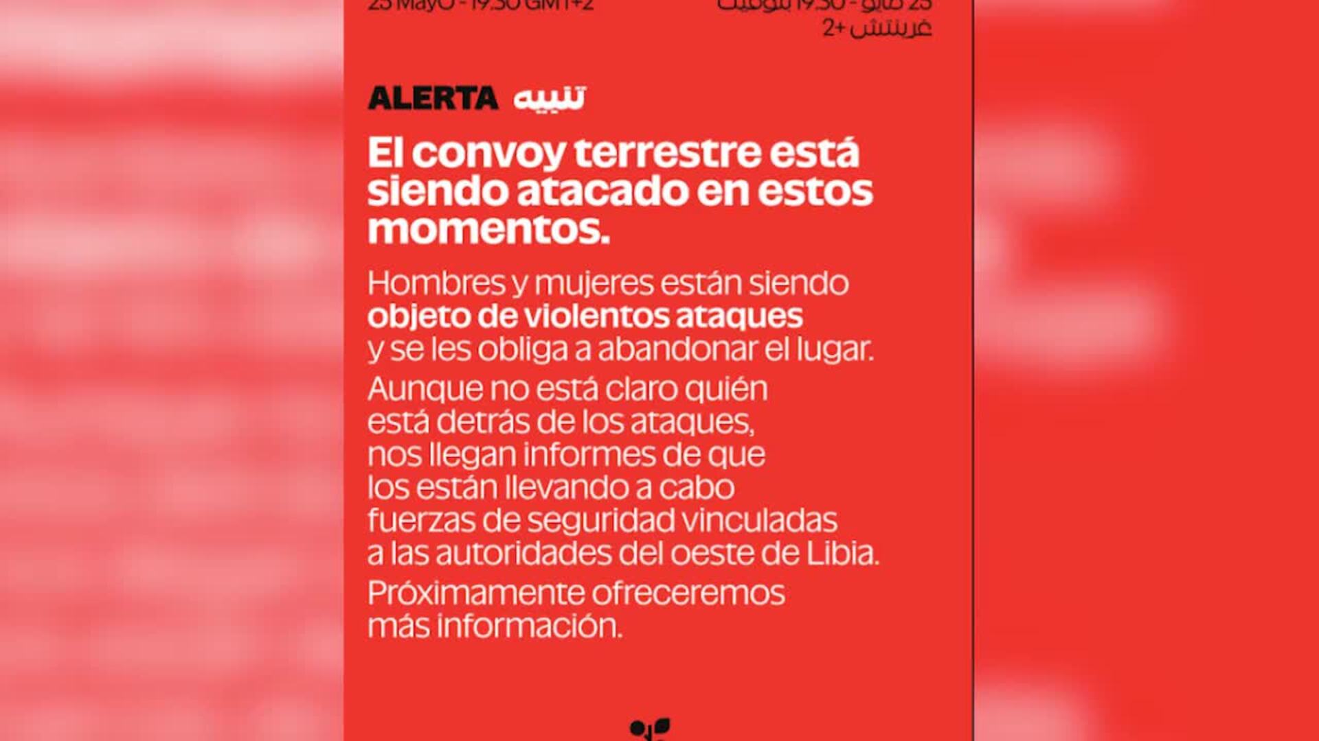 La Caravana Global Sumud denuncia que está siendo atacada en Libia