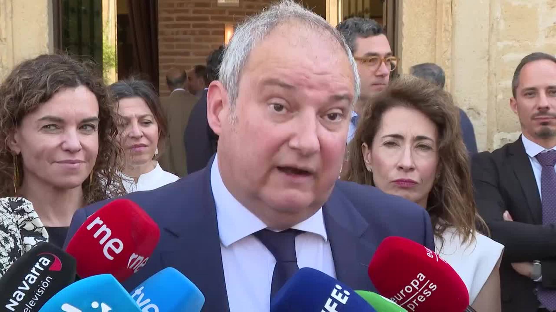 Hereu pide "respeto al proceso judicial" y a la "presunción de inocencia" con Zapatero