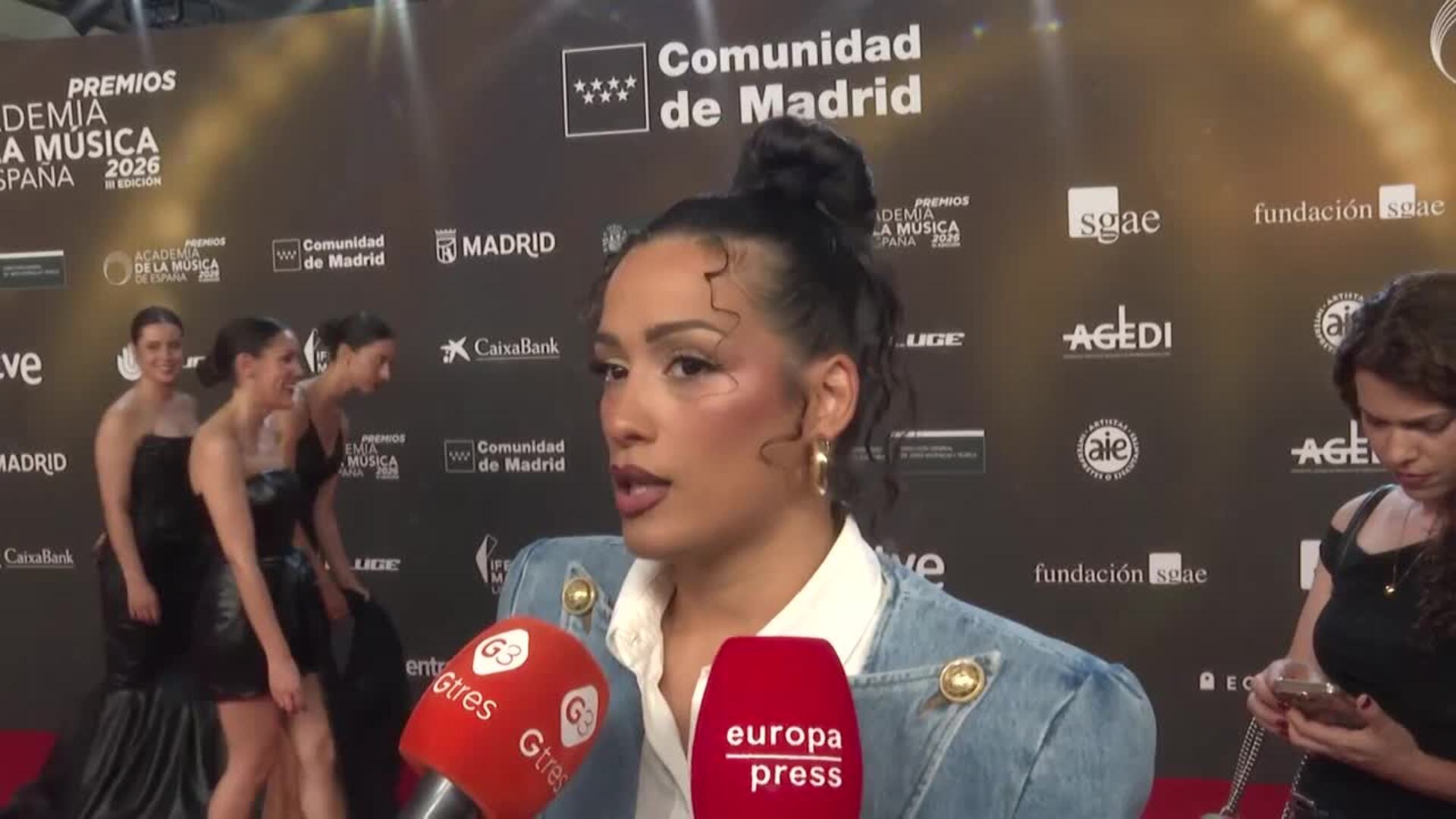 Chanel no se pronuncia sobre sus favoritos a ganar los Premios de la Academia de la Música